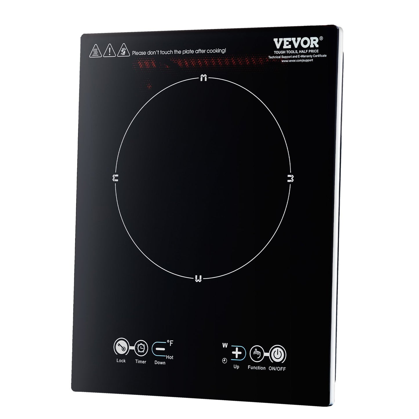 Portable Induction Cooktop 2200W Countertop Burner 11 Temp Levels Hot Plate