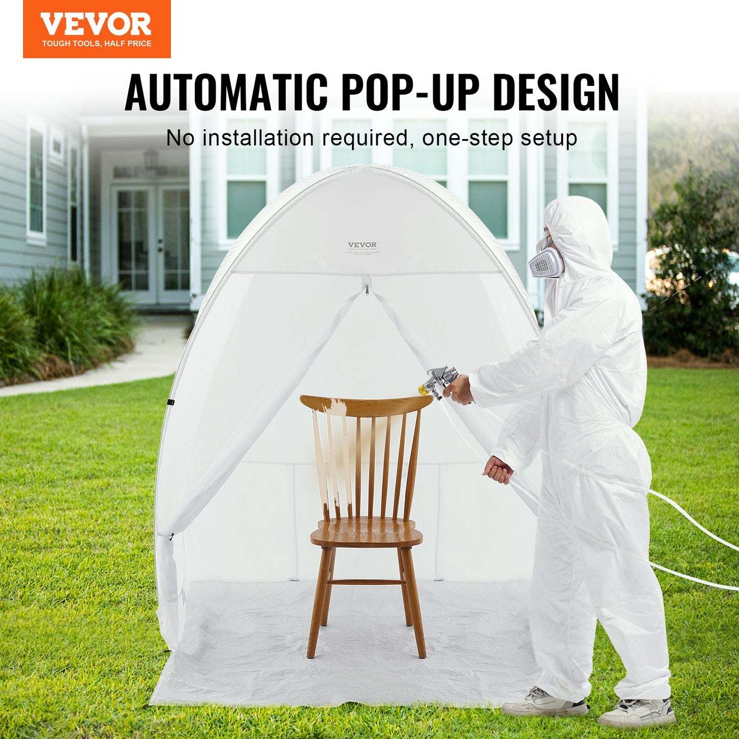 Spray Paint Shelter Portabel Spray Paint Tältbås 60x60x70 i Pop Up