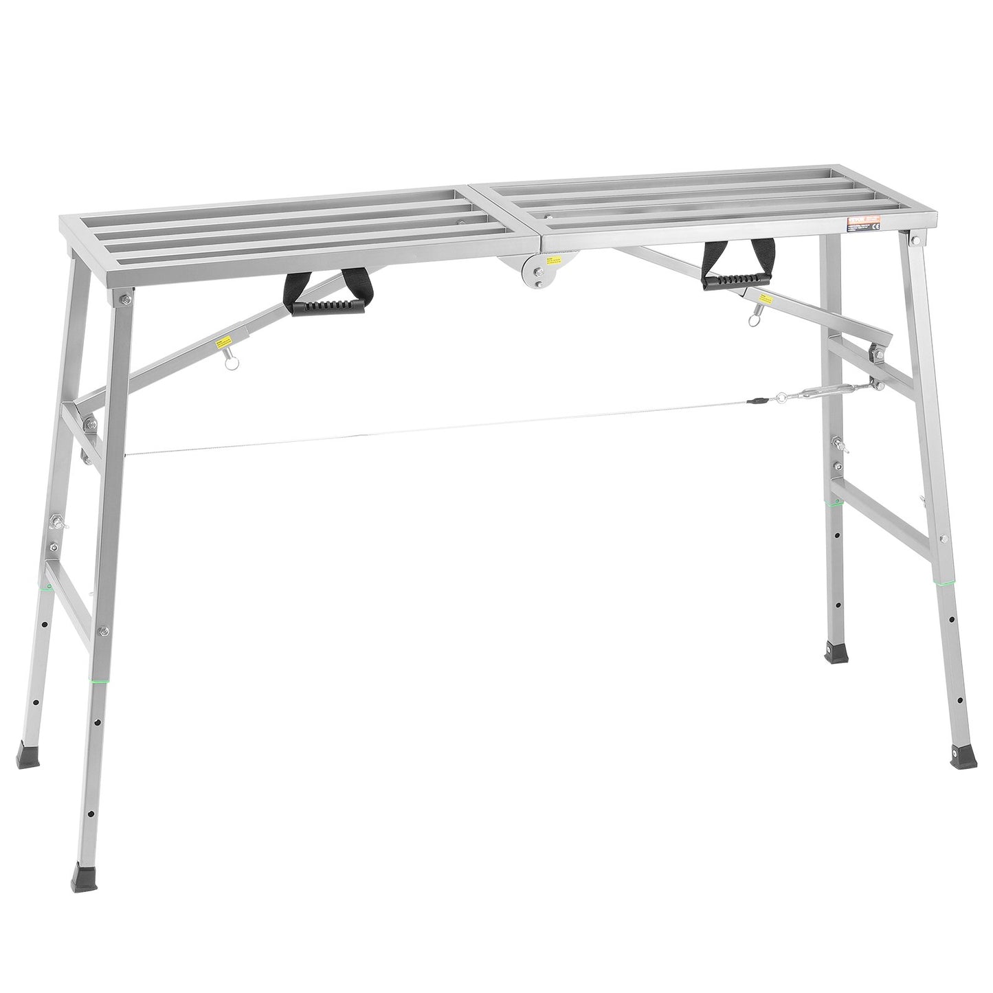 Work Platform Adjustable Height Portable Scaffolding Platform 800 lb Load