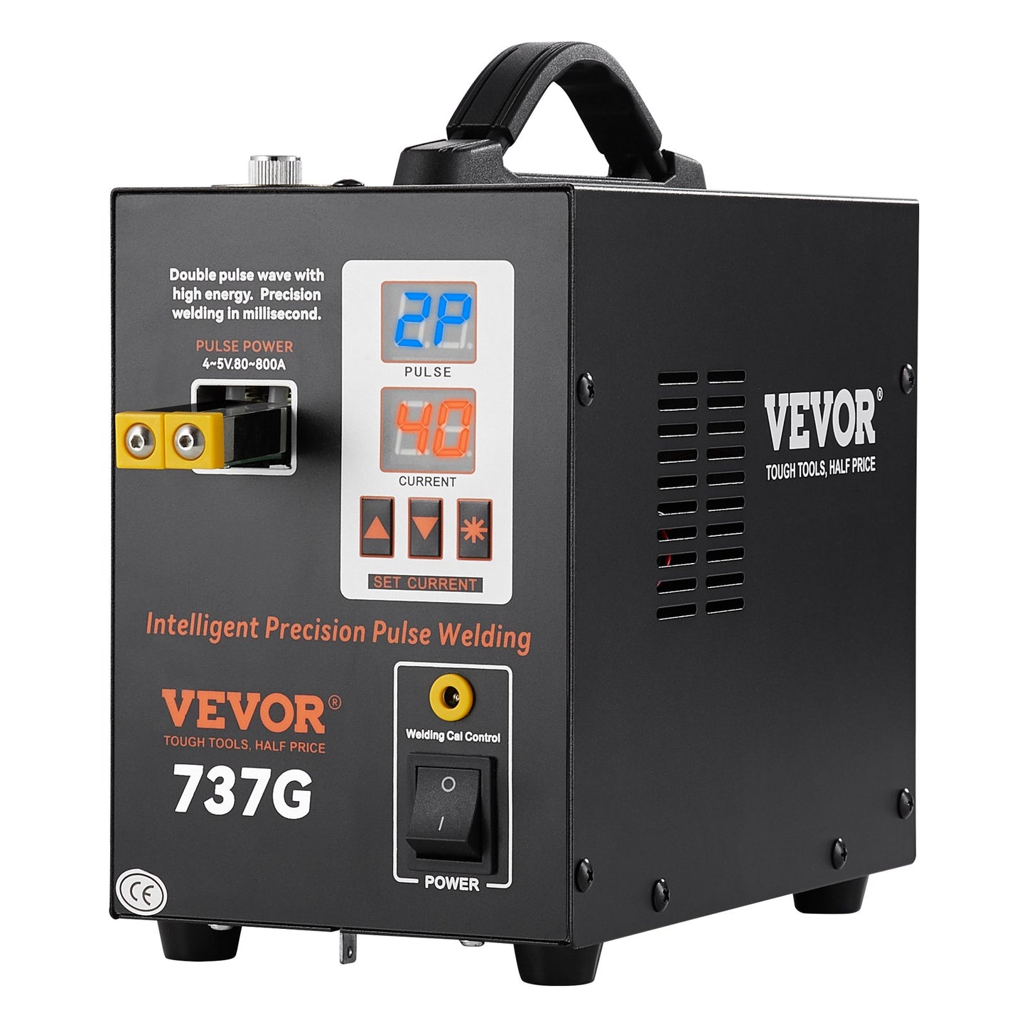 Batteripunktsvets 737G Portabel Pulspunktsvets med 2 svetslägen