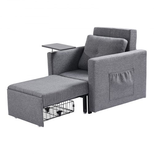 Bäddsoffa med sidoficka, kudde, skrivbordsbräda, 5 justerbara ryggstöd | EU