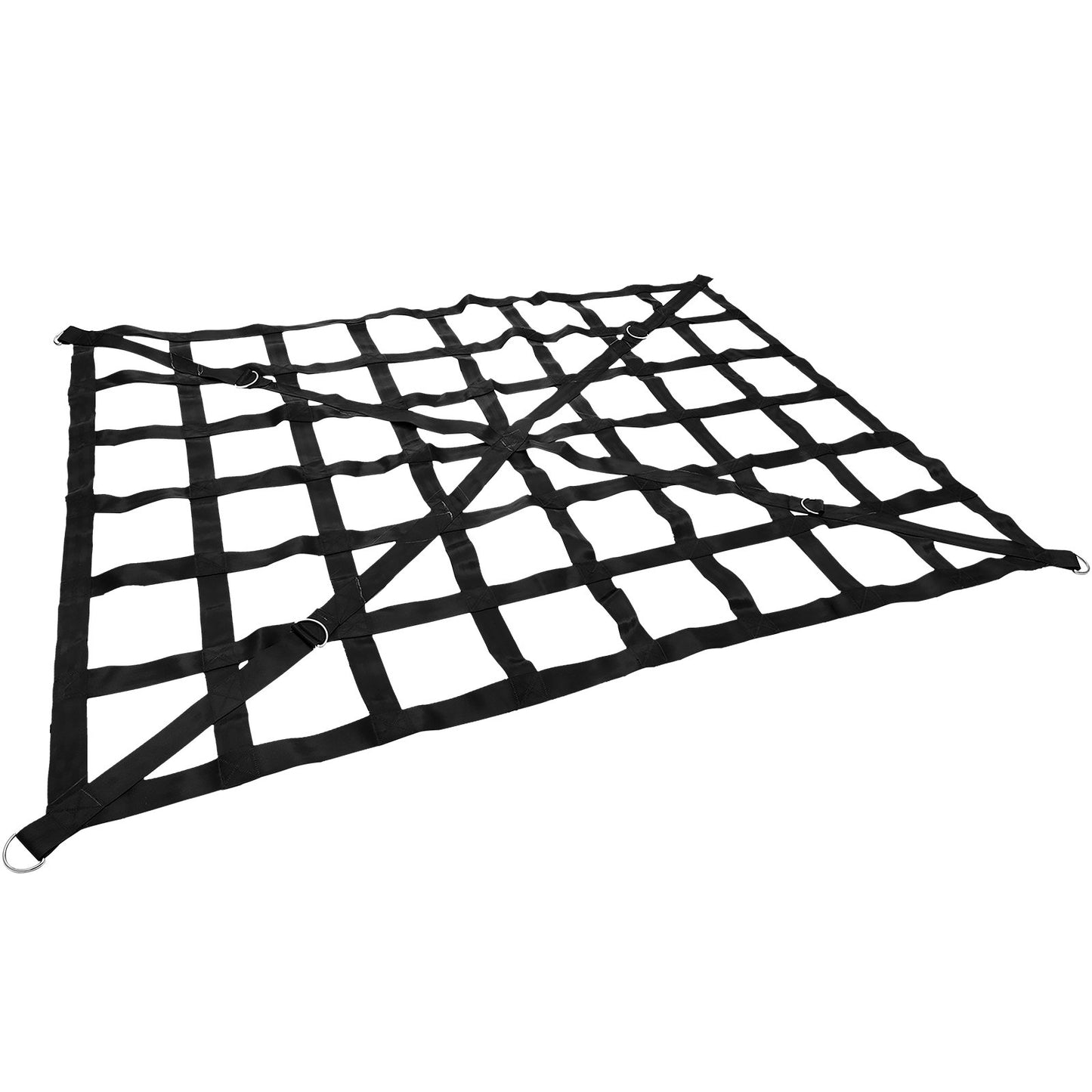 Truck Bed Cargo Net - Cross Strap Förstärkt Truck Cargo Net med D-Rings krok