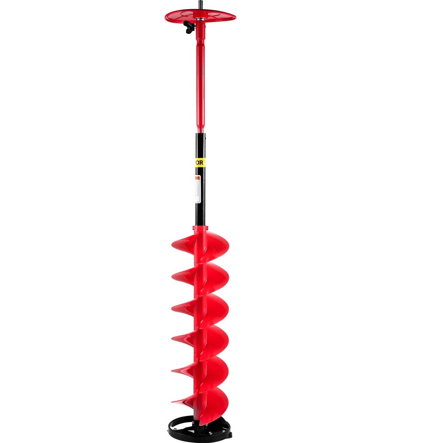 Isborrborr, 6\" diameter nylonisborr, 39\" längd isborrborr, skruvborr med 11,8\" förlängningsstång, skruvborr med borradapter, toppplatta & bladskydd för isfiske isgrävning