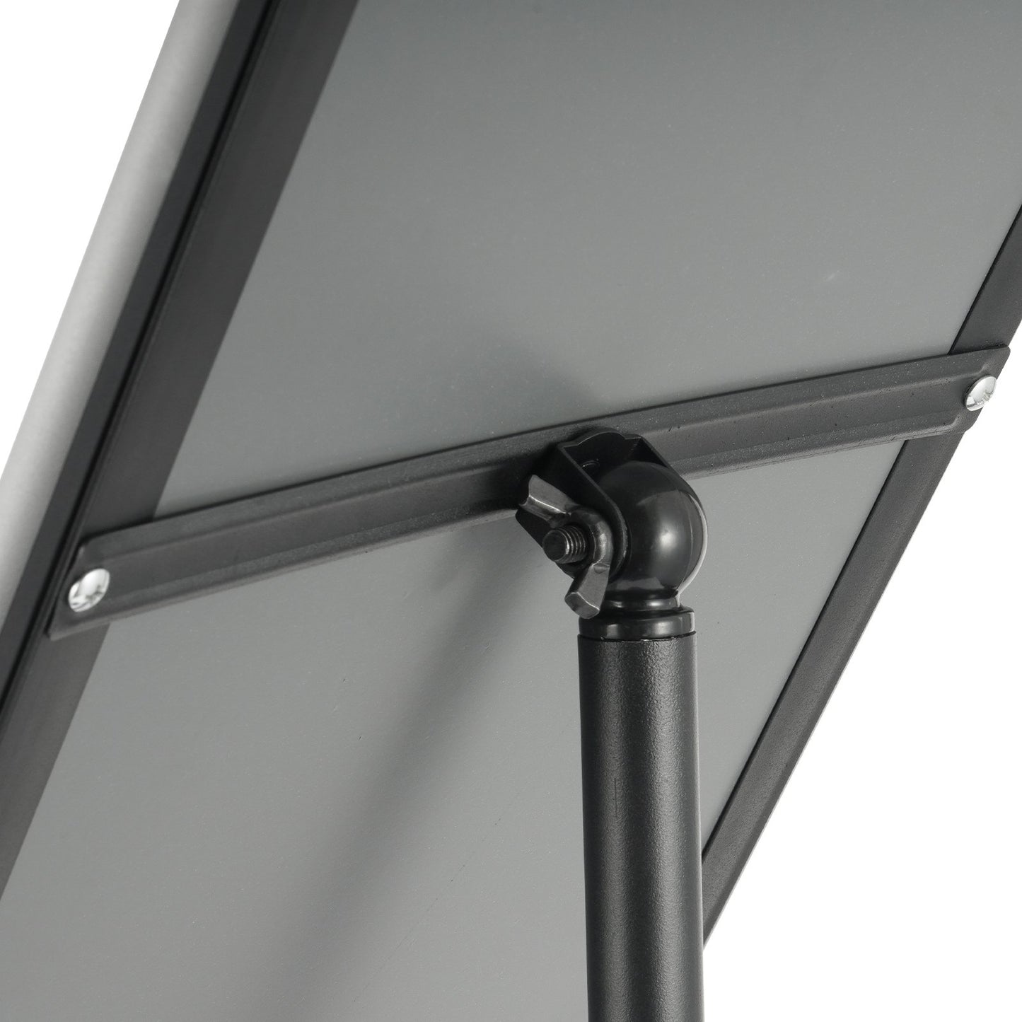 Pedestal Sign Holder, 8.5 x 11 Inch Vertical and Horizontal Adjustable Poster Stand, Heavy Duty Floor Sign Holder with Round Base for Display, Advertising and Outdoor, Black