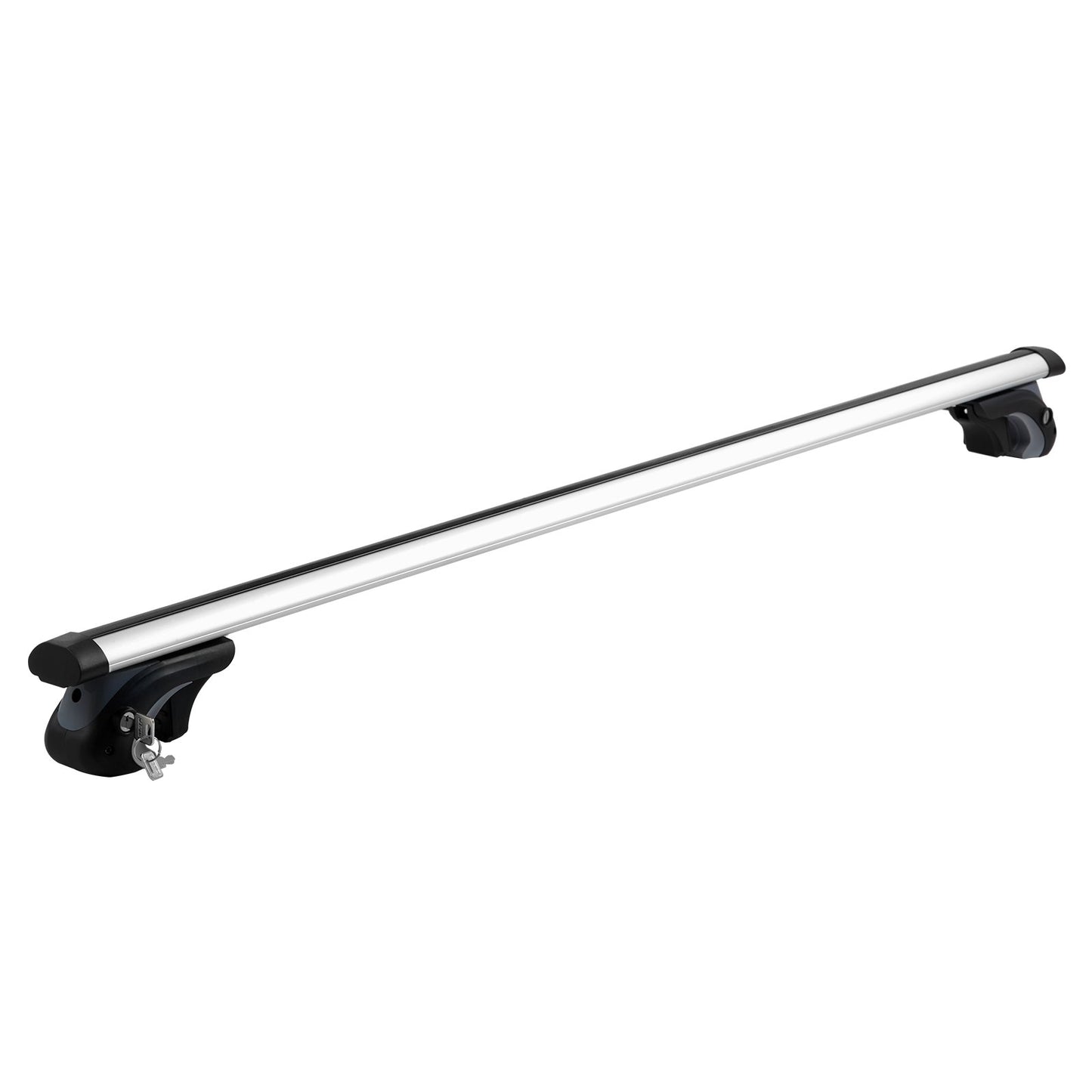 Universal takräcke tvärstag, 54" aluminium takräcke tvärbalkar, Passar befintliga upphöjda sidoskena med mellanrum, 200 lbs lastkapacitet, justerbara tvärbalkar med lås, för stadsjeepar, sedaner och skåpbilar
