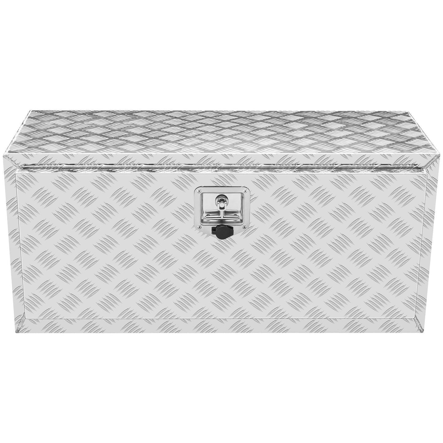Underrede lastbilslåda, 36"×14"×16" pickupförvaringslåda, kraftig aluminium diamantplåt verktygslåda med lås och nycklar, vattentät släpvagnsförvaringslåda med T-handtagsspärr för lastbil, skåpbil, släp