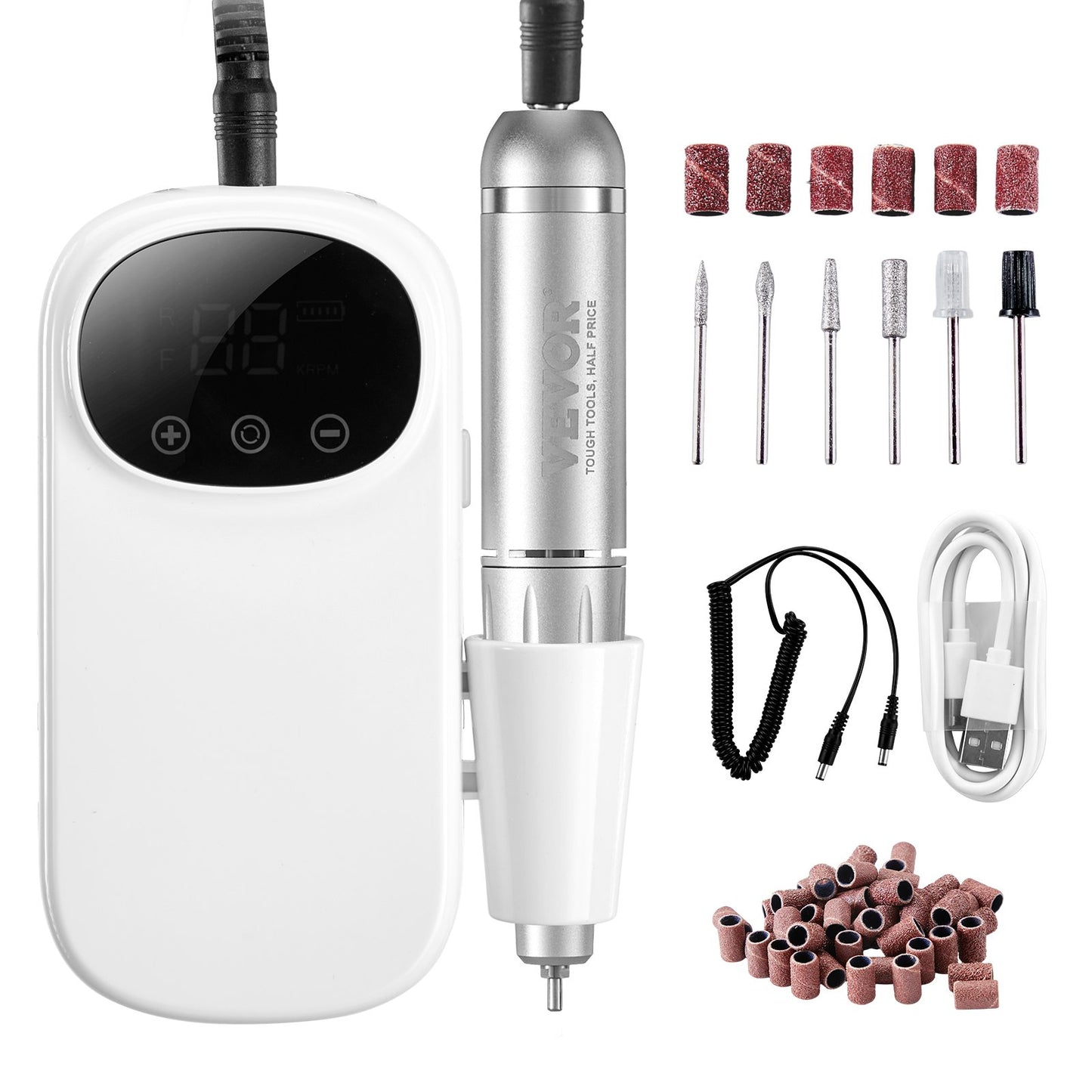 Elektrisk uppladdningsbar nagelborrmaskin 35000RPM sladdlös nagelfilmaskin
