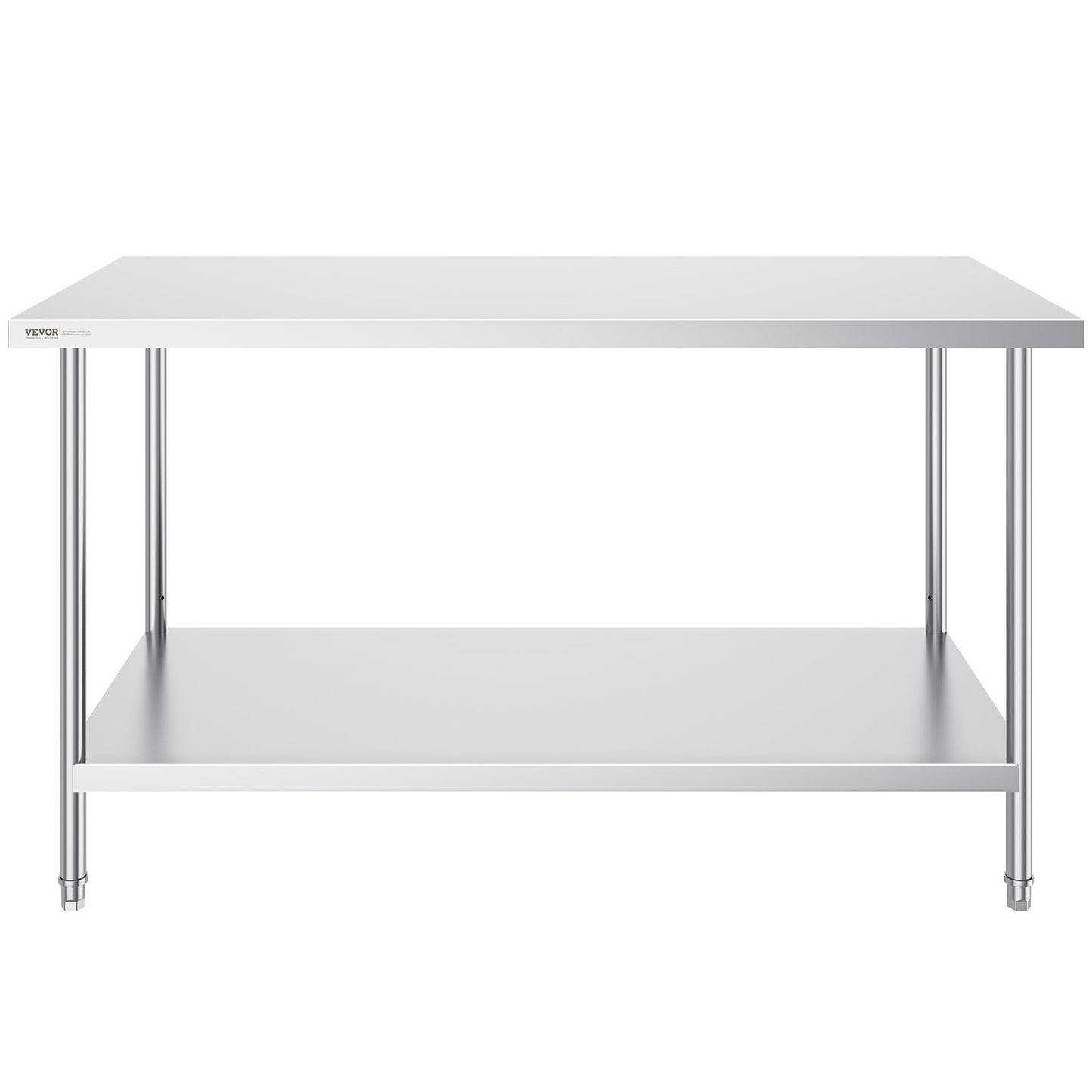 Arbeitsvorbereitungstisch aus Edelstahl, gewerblicher Arbeitstisch, Lebensmittelzubereitung, 30 x 60 x 34 Zoll