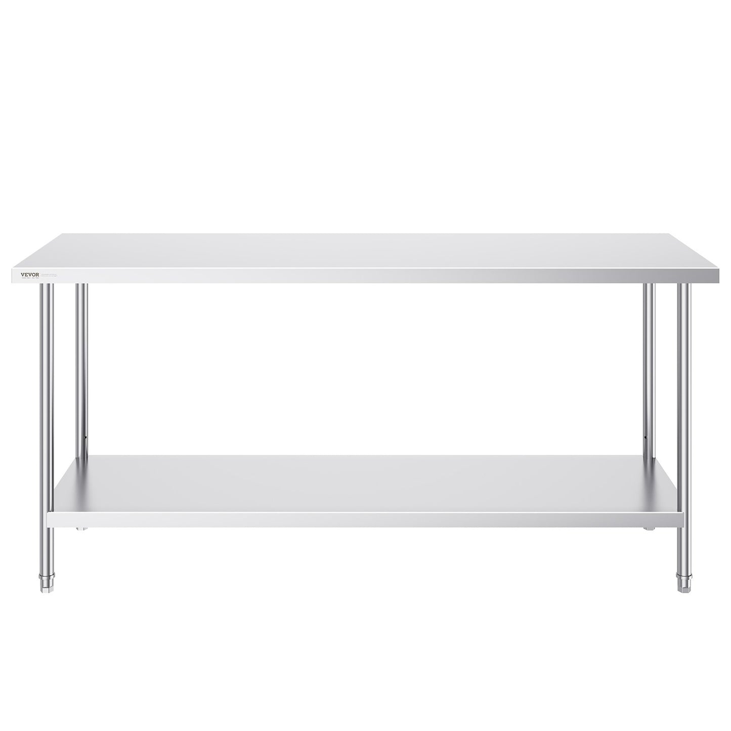 Rostfritt stål Arbetsförberedande bord Kommersiellt arbetsbord Matförberedelser 24x72x34in