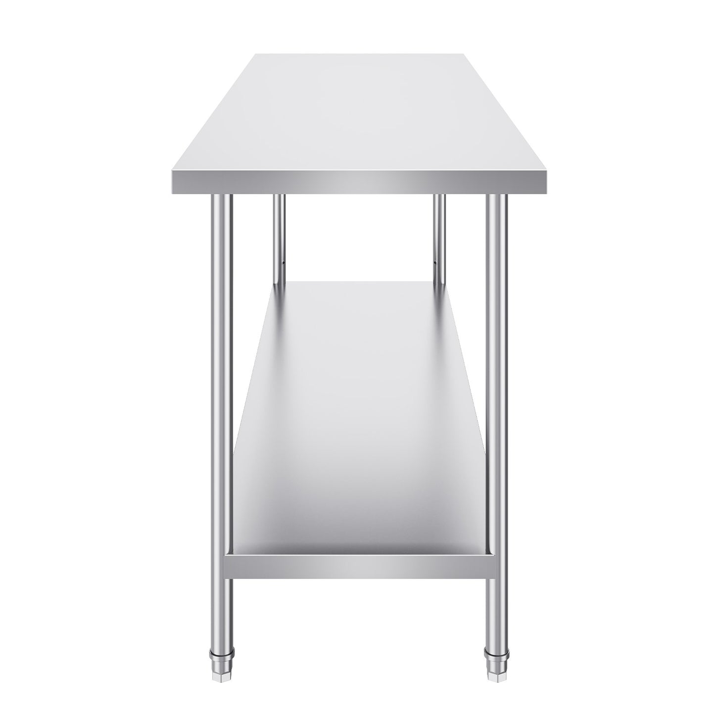 Rostfritt stål Arbetsförberedande bord Kommersiellt arbetsbord Matförberedelser 24x72x34in