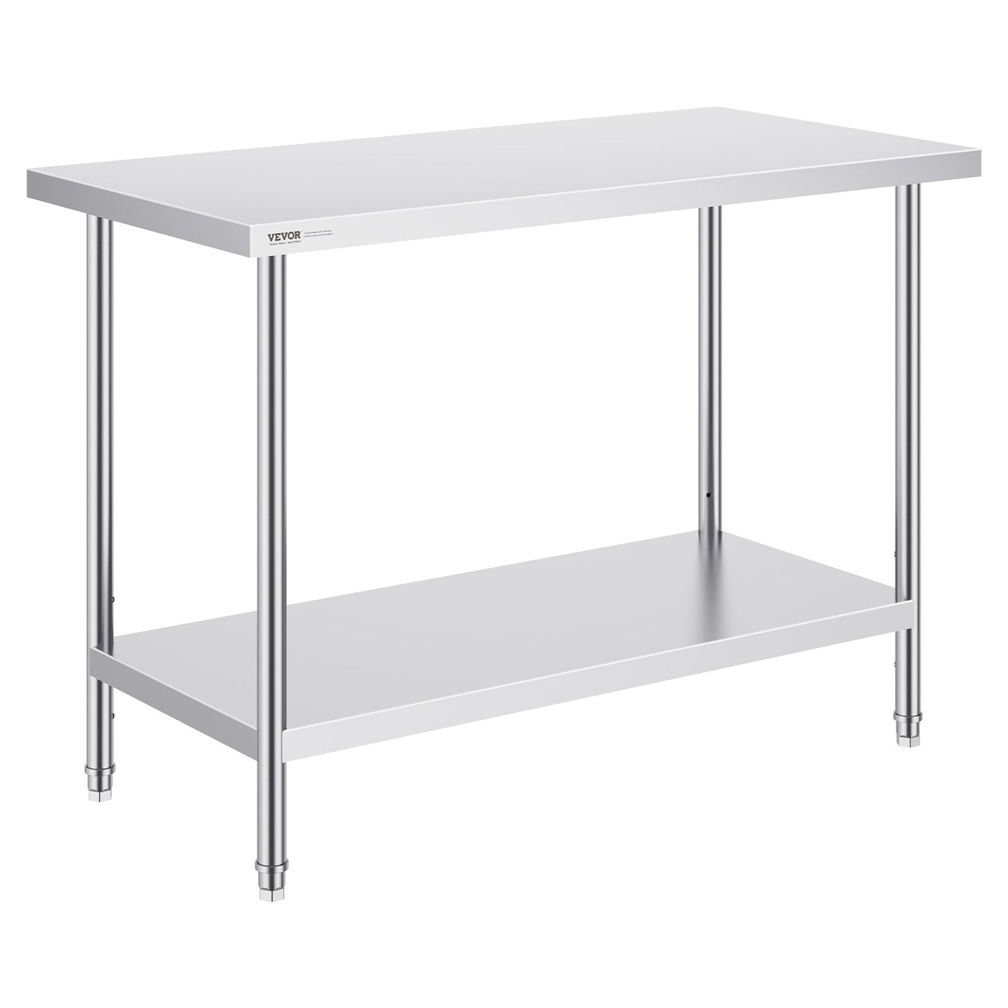 Rostfritt stål Arbetsförberedande bord Kommersiellt arbetsbord Matförberedelser 24x48x34in