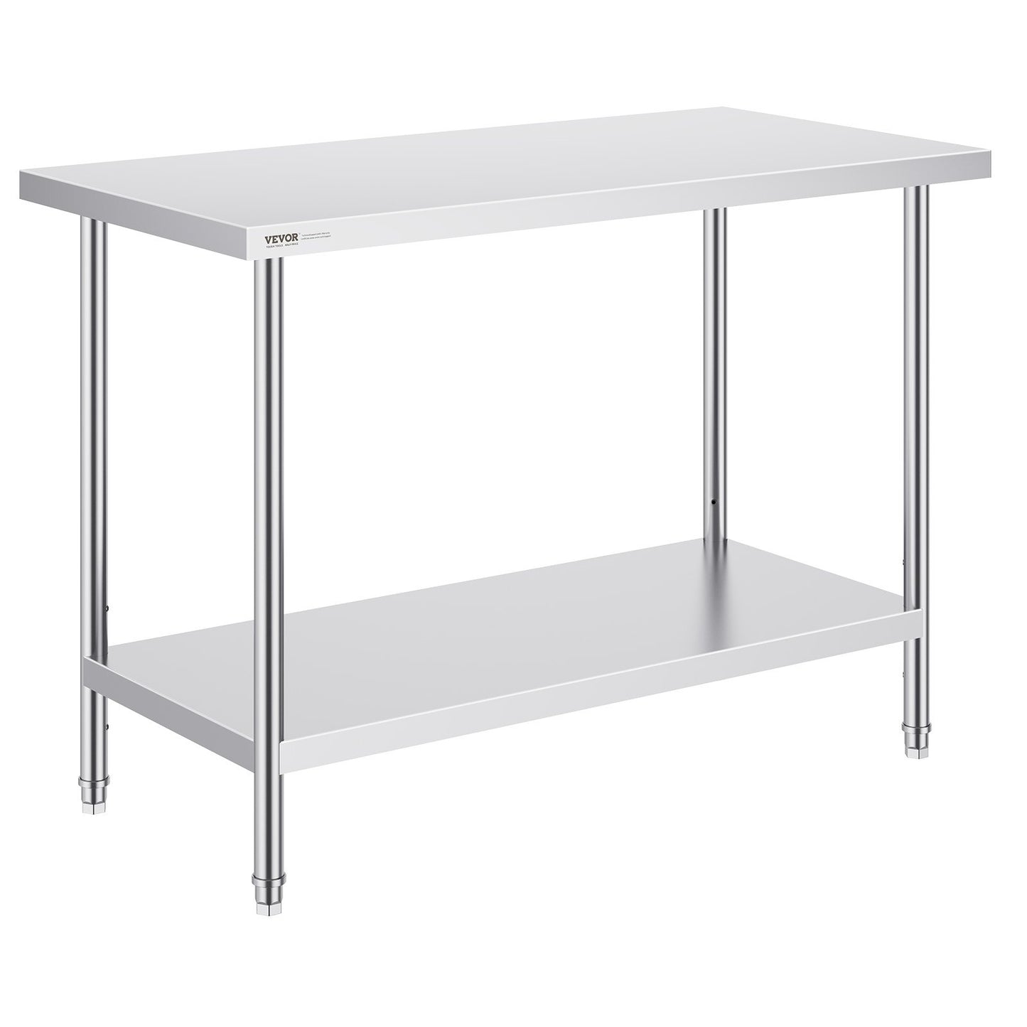 Rostfritt stål Arbetsförberedande bord Kommersiellt arbetsbord Matförberedelser 24x48x34in