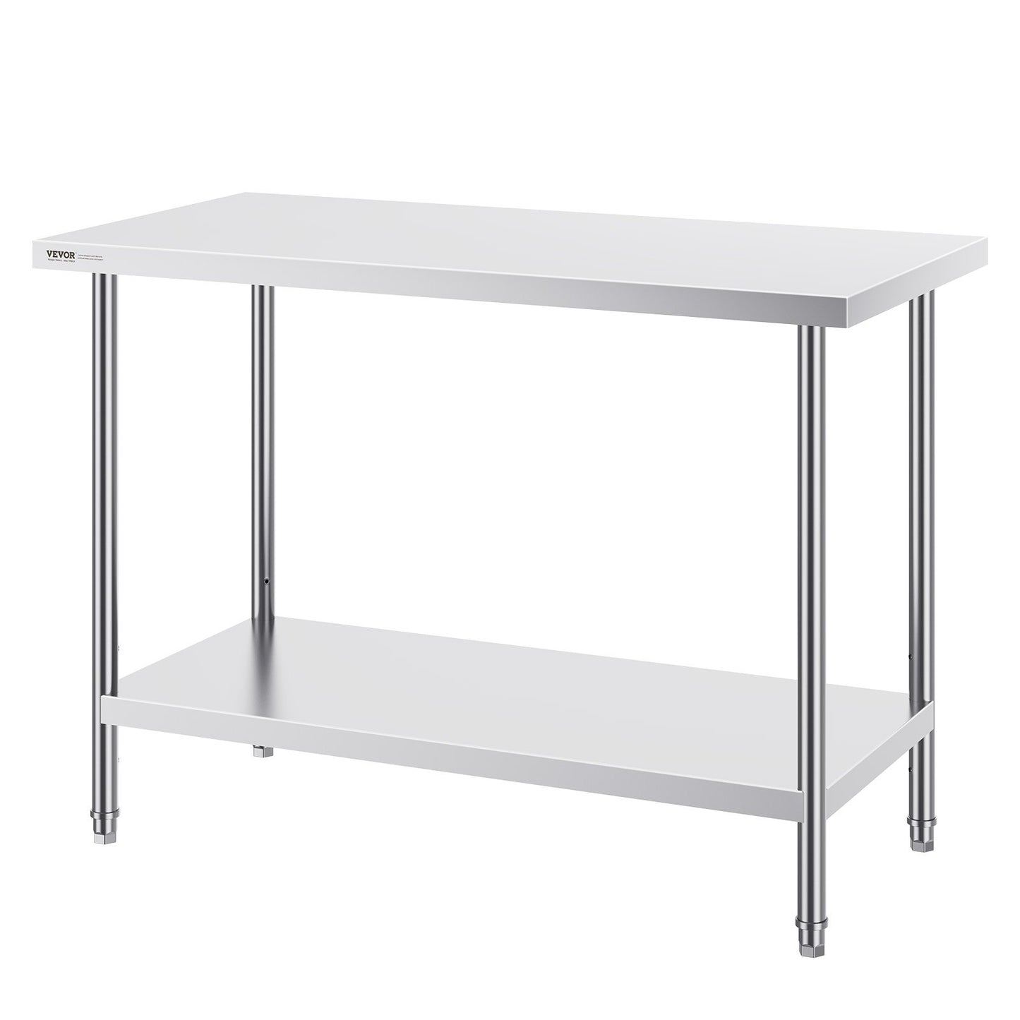 Rostfritt stål Arbetsförberedande bord Kommersiellt arbetsbord Matförberedelser 24x48x34in
