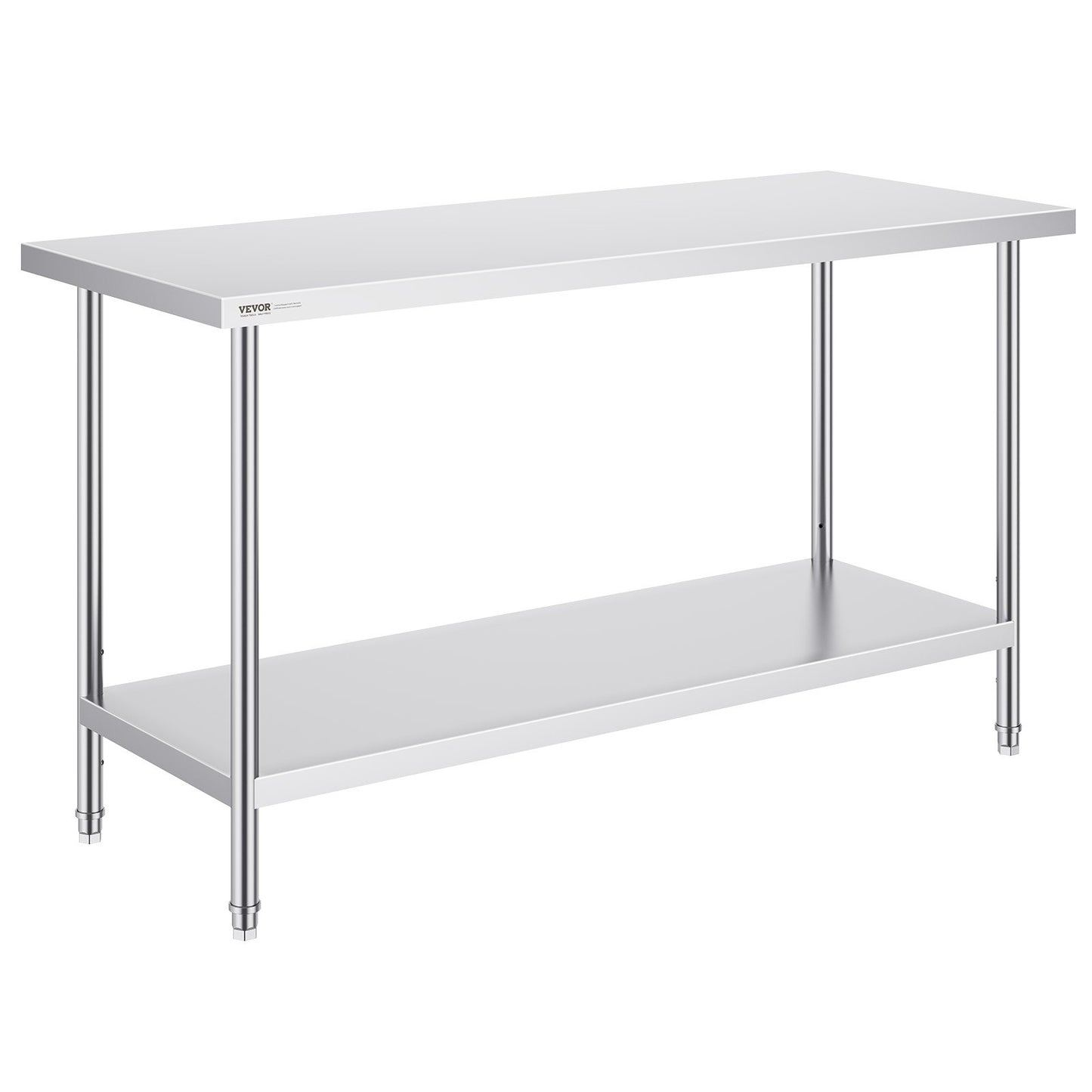 Rostfritt stål Arbetsförberedande bord Kommersiellt arbetsbord Matförberedelser 24x60x34in