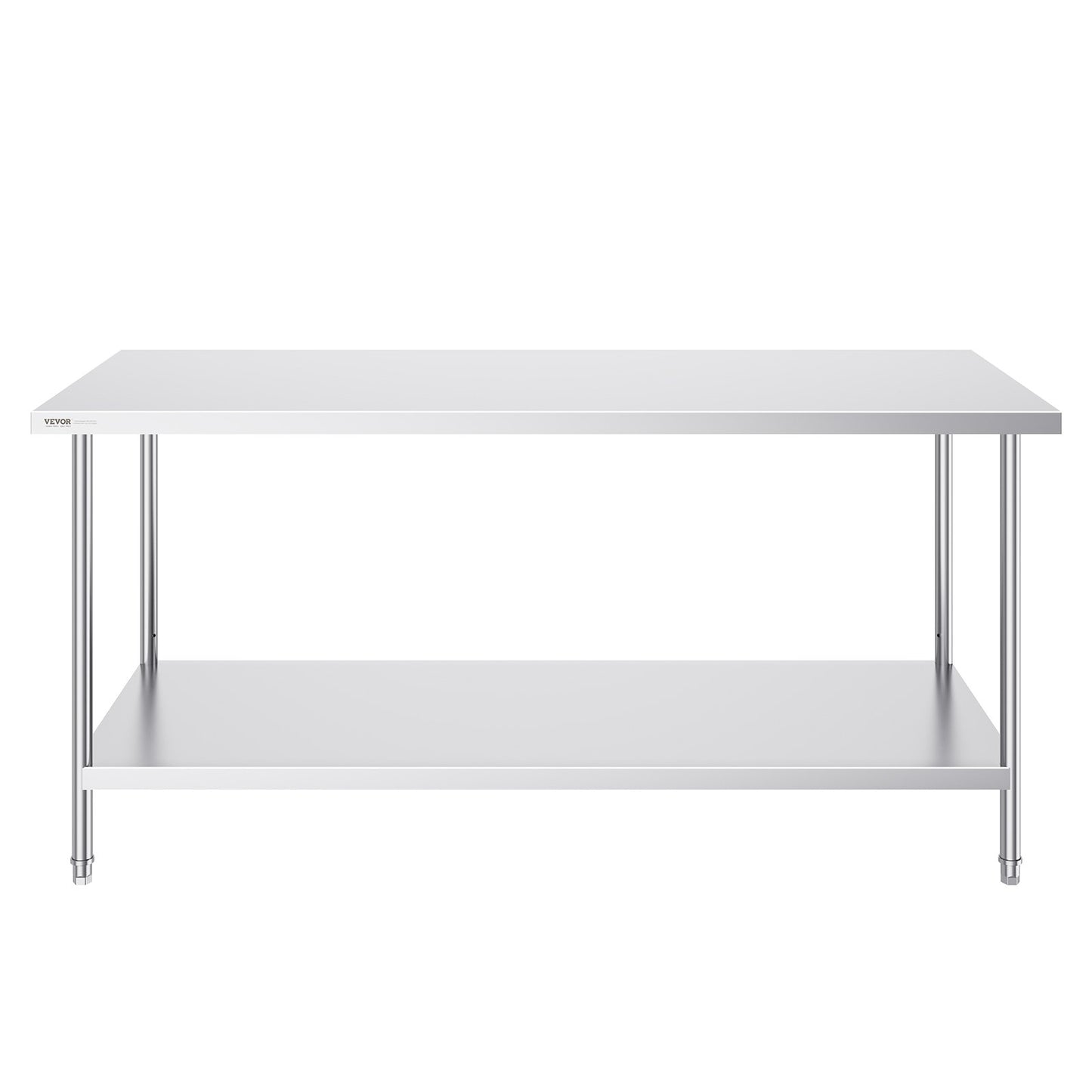Rostfritt stål Arbetsförberedande bord Kommersiellt arbetsbord Matförberedelser 30x72x34in