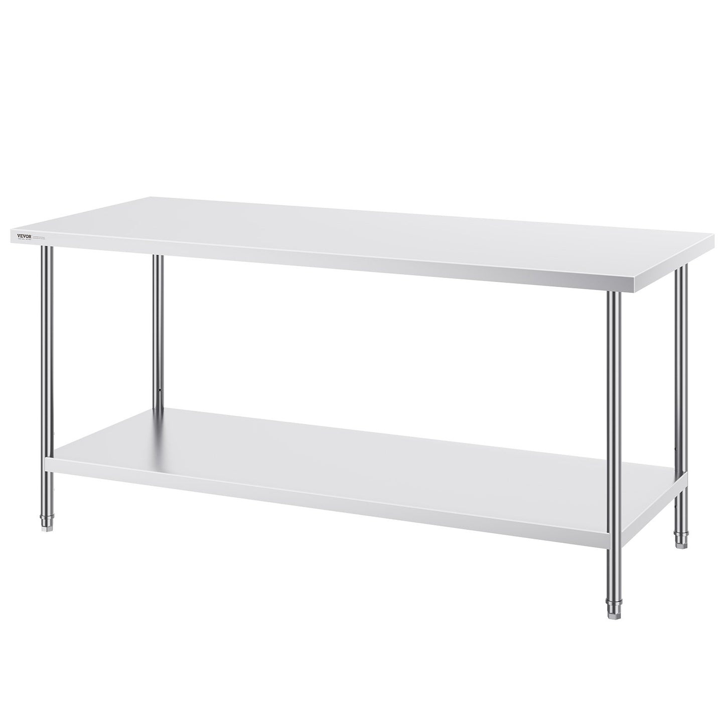 Rostfritt stål Arbetsförberedande bord Kommersiellt arbetsbord Matförberedelser 30x72x34in