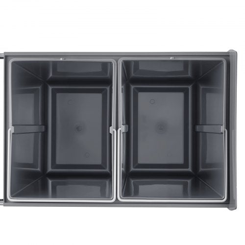 Double 20Lx2 Pull Out Waste Bin Under Cabinet Kitchen Waste Bin | EU