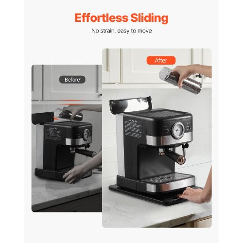 Appliance Slider 14 x 9,5 tum glidbricka för kaffebryggare svart