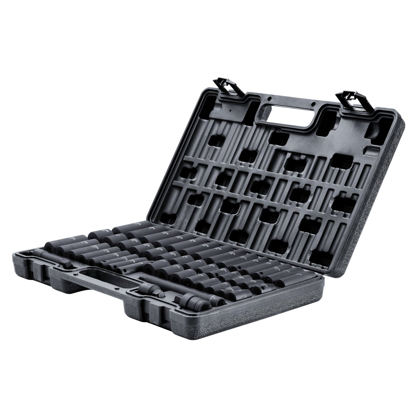 1/2" Drive Deep Impact Socket Set, 34st Socket Set Metriskt (8-36mm) 6 Point Cr-MO legerat stål för bilreparation, robust konstruktion, inkluderar kraftig förvaringsväska