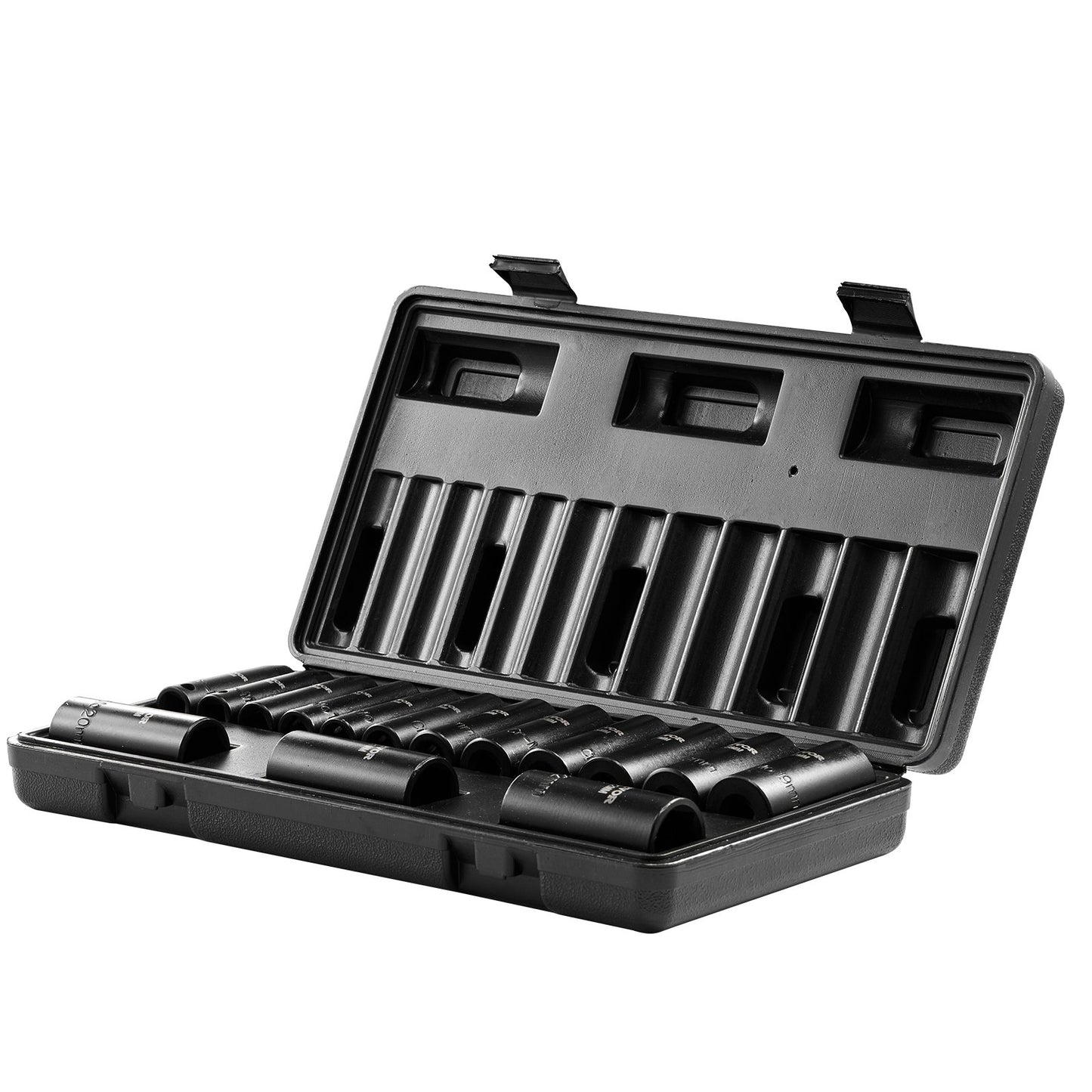 Schlagschrauber-Set, 15-teilig, 6-Punkt-Bits, 3/8-Zoll-Antrieb, Ratschen-Werkzeugkoffer