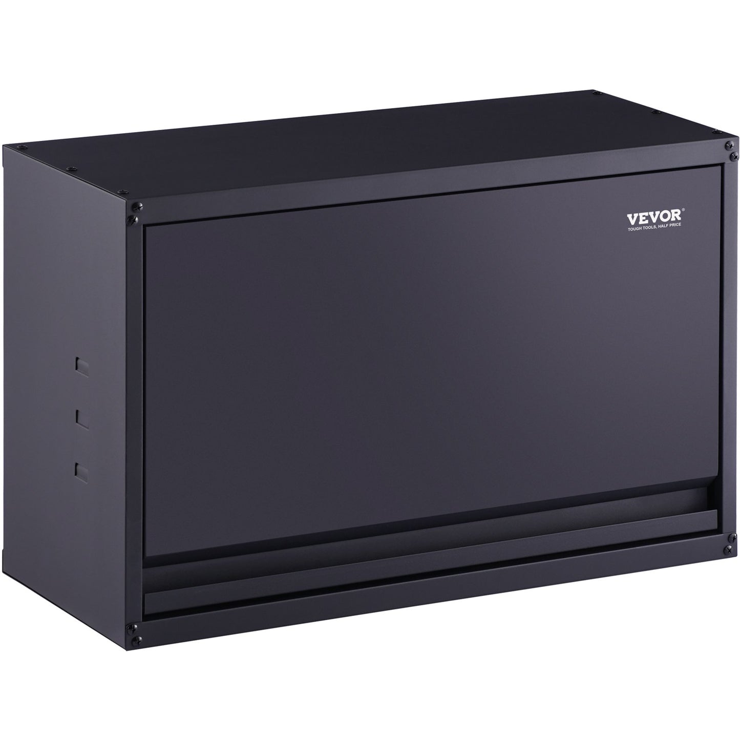 Lagerschrank aus Metall, 54,4 kg Tragkraft pro Regal, 50,8 cm hoher, wandmontierter Garagenschrank aus pulverbeschichtetem Stahl mit verstellbarem Regal, Tür zum Verriegeln und Öffnen durch Drücken, perfekt für die Bürogarage