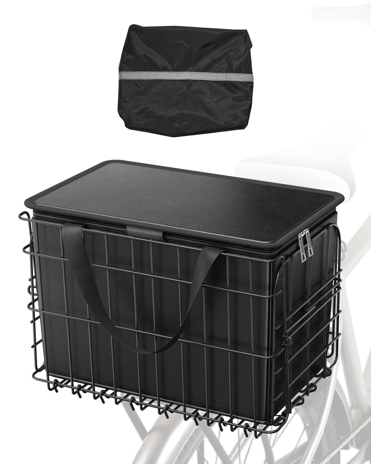 Bakre cykelkorg Vikbar cykelkorg Cargo Net Liner Vattentätt överdrag