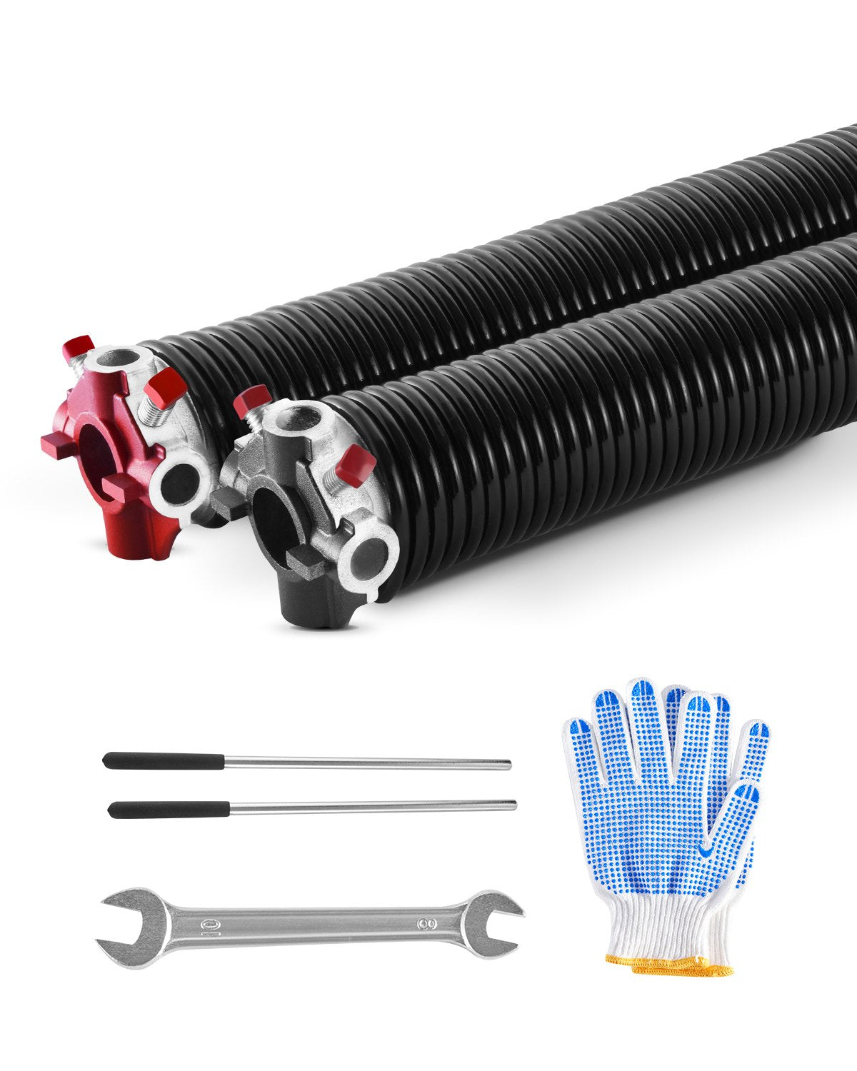 Garage door torsion springs pair 0.234 x 2 x 31 inch with winding rods