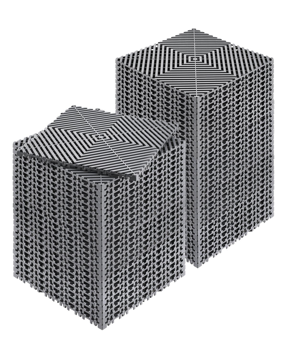 Modular Drainage Mat Interlocking Floor Tiles 12" x 12" Drainage Pad