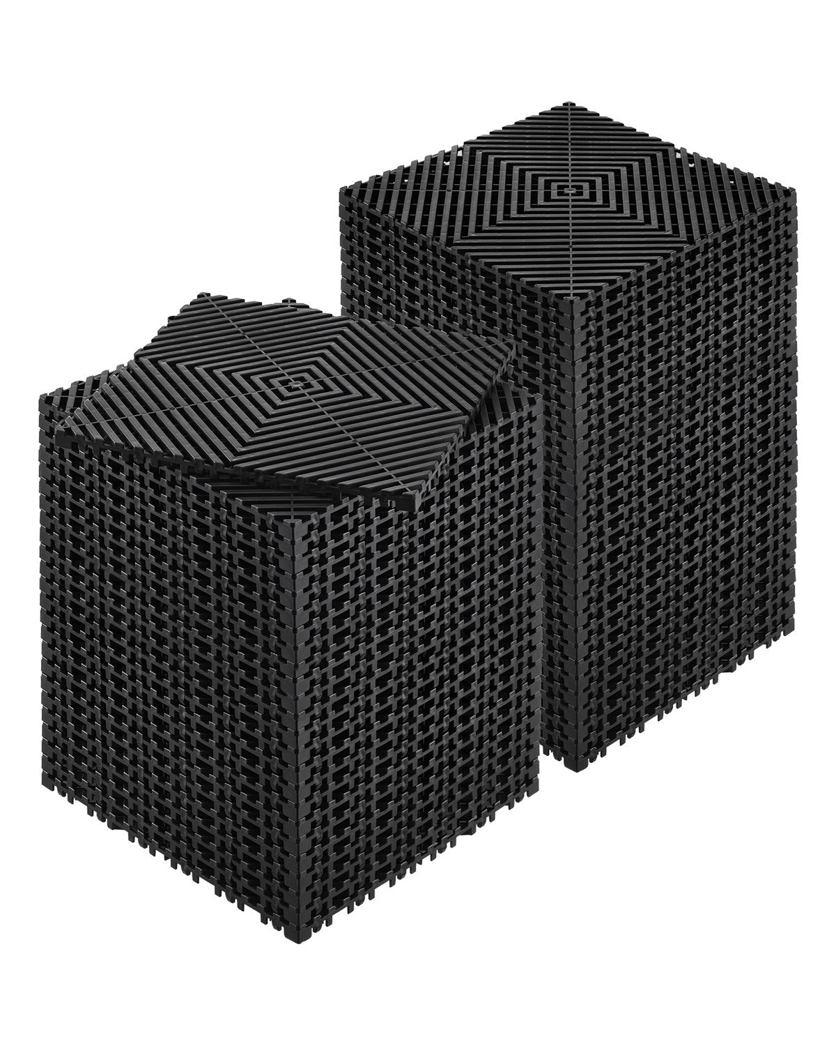 Interlocking Drainage Mat Modular Floor Tiles 12" x 12" Drainage Pad