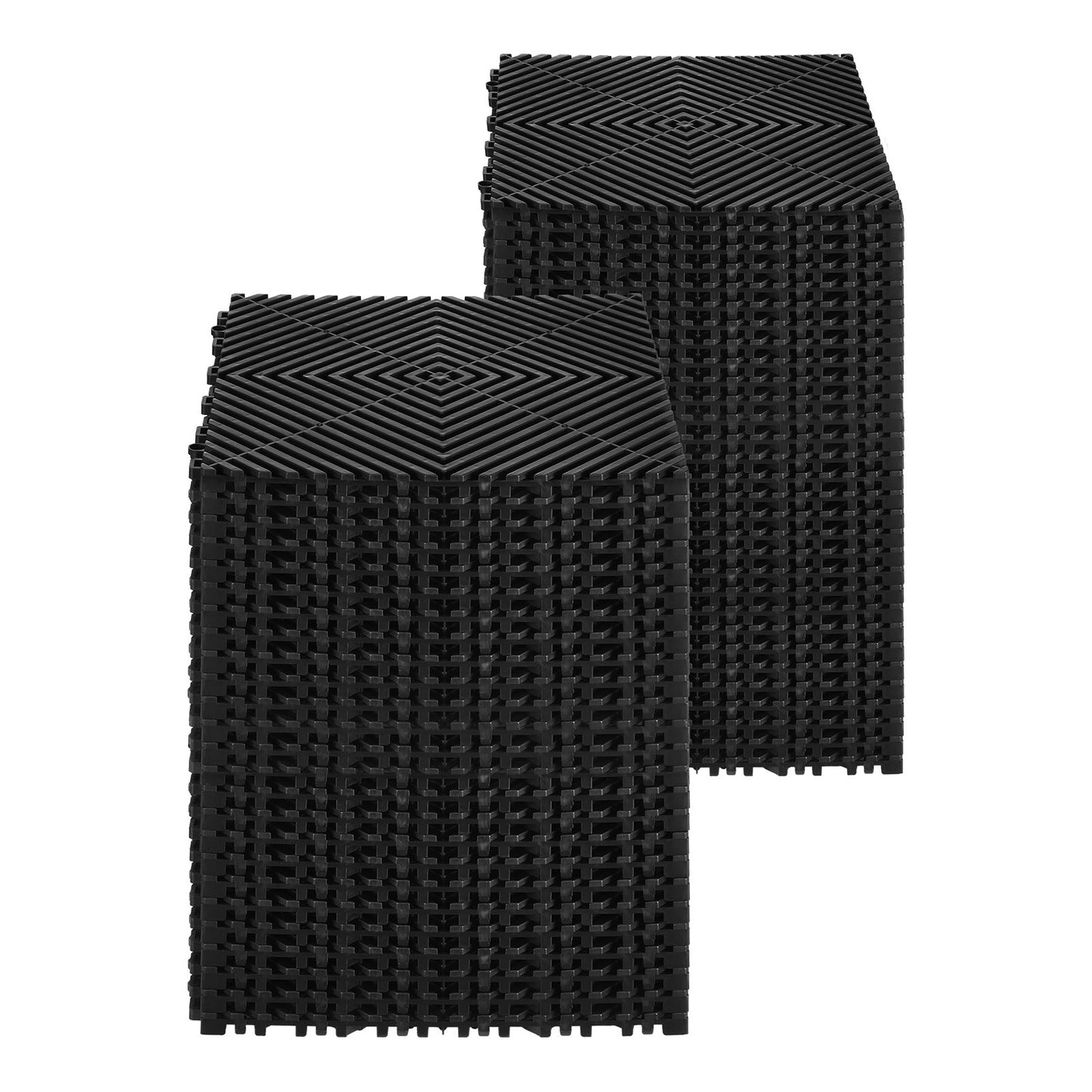 Interlocking Drainage Mat Modular Floor Tiles 12" x 12" Drainage Pad