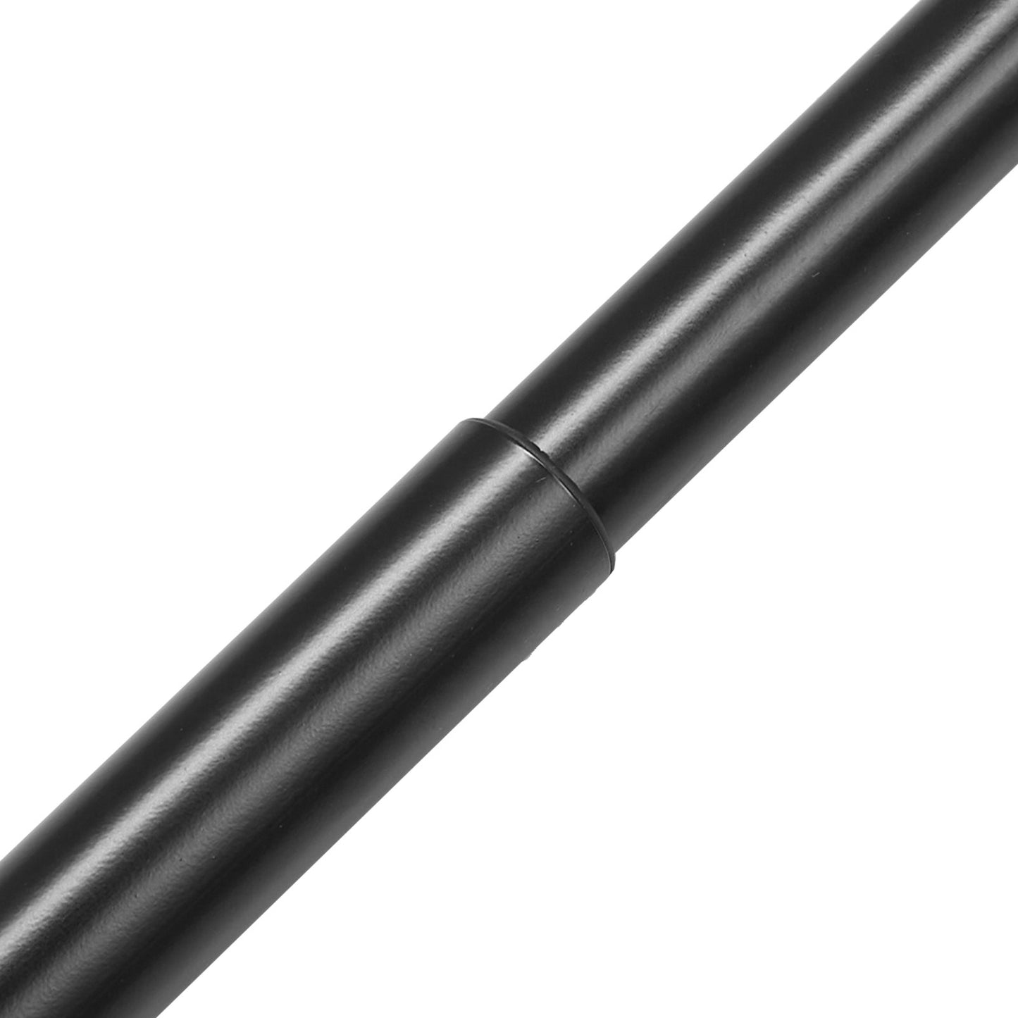 Gardinstänger med dubbla stång, 36-72 tum (3-6 fot) justerbar längd, svarta dubbla gardinstänger med runda ytterkanter, 1" och 3/4" diameter, dubbelfönsterdraperistång för skira och mörkläggningsgardiner