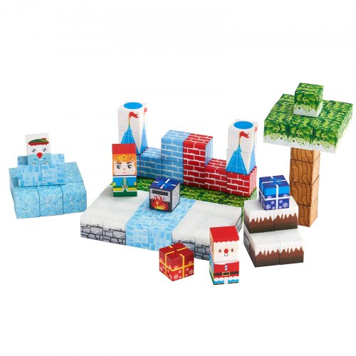 Magnetiska Block 150 ST Glaciärslott Set STEM Montessori Sensoriska Leksaker