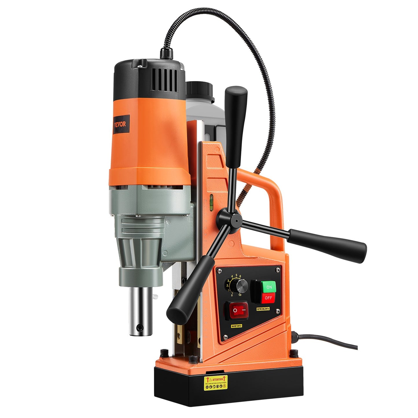 Magnetborrmaskin Magnetisk Borra 1550W 2922lbf/13000N Bärbar Mag Drill Tryck på 500rpm