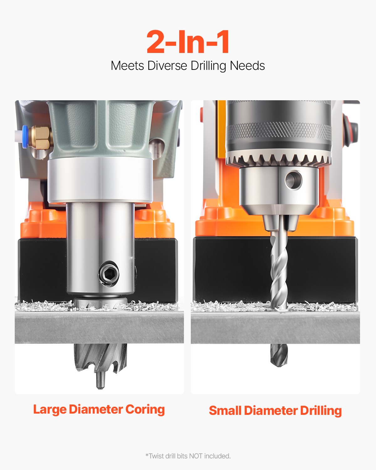 Magnetic Drill 1450W 12500N Portable Mag Drill Press 850RPM