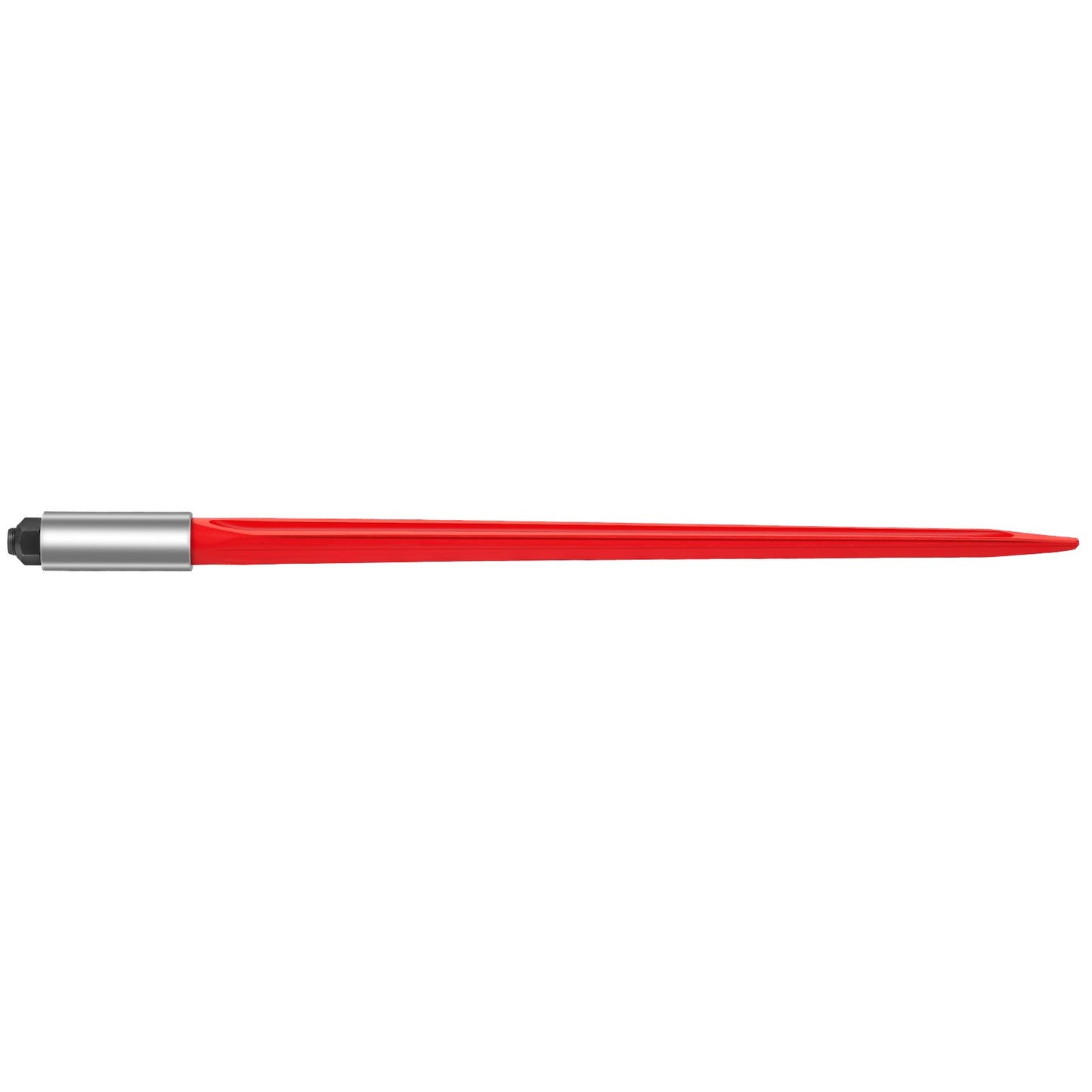 Hay Spear 32" balspjut 1350 lbs Kapacitet, balspets snabbfäste fyrkantiga höbalspjut 1,4" breda, rödbelagda balgafflar, balhö spik med sexkantsmutter och hylsa för skopor Traktorer lastare