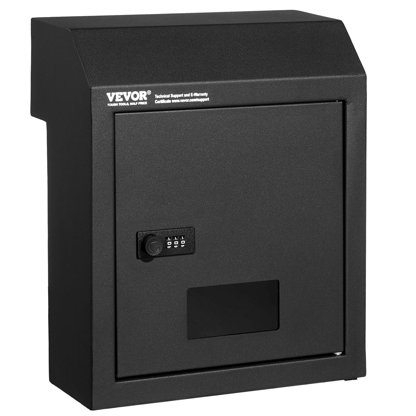Through The Door Key Drop Box Postlåda med kombinationslås Svart