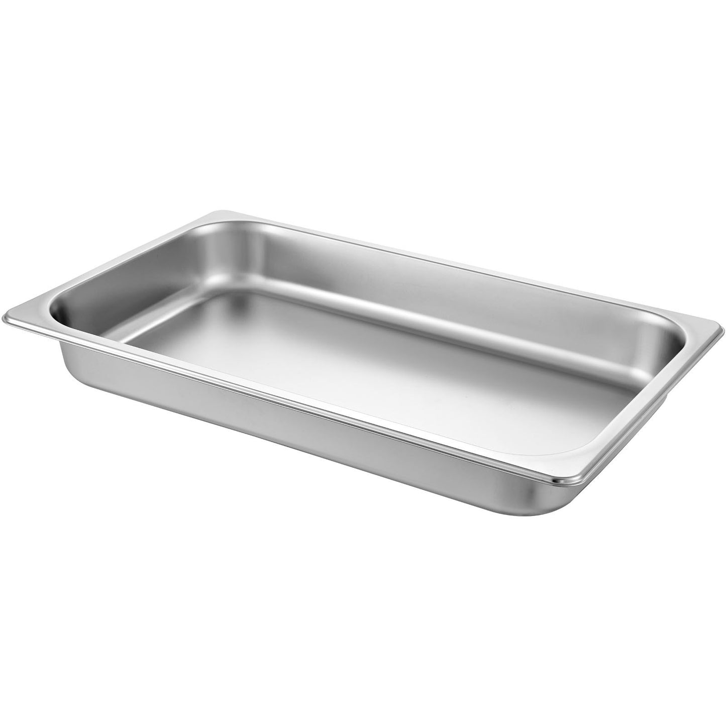 6er-Pack Dampfgarer-Pfannen 20,9 x 12,8 x 2,6 Zoll Tiefe Dampfgarer-Pfanne Volle Größe 8,5 L Edelstahl Tiefer Lebensmittelbehälter Ofenblech Hotel-Pfannen Anti-Stau Dampfgarer-Lebensmittel-Pfanne