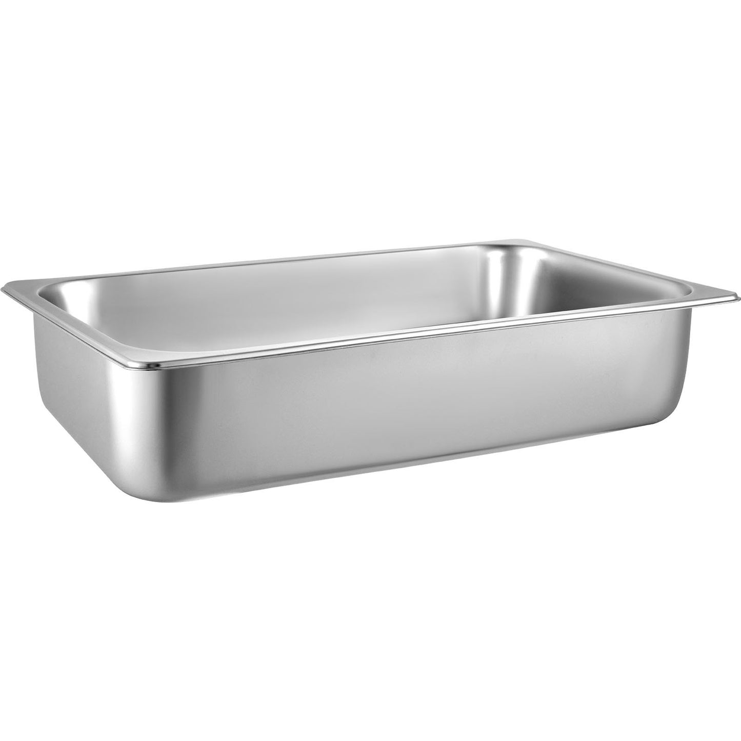6-Pack Steamer Pans 20.9 x 12.8 x 5.9 Inch Deep Steamer Pan Full Size 20.5L Stainless Steel Deep Food Container Oven Tray Hotel Pans Anti-Jam Steamer Table Food Pan
