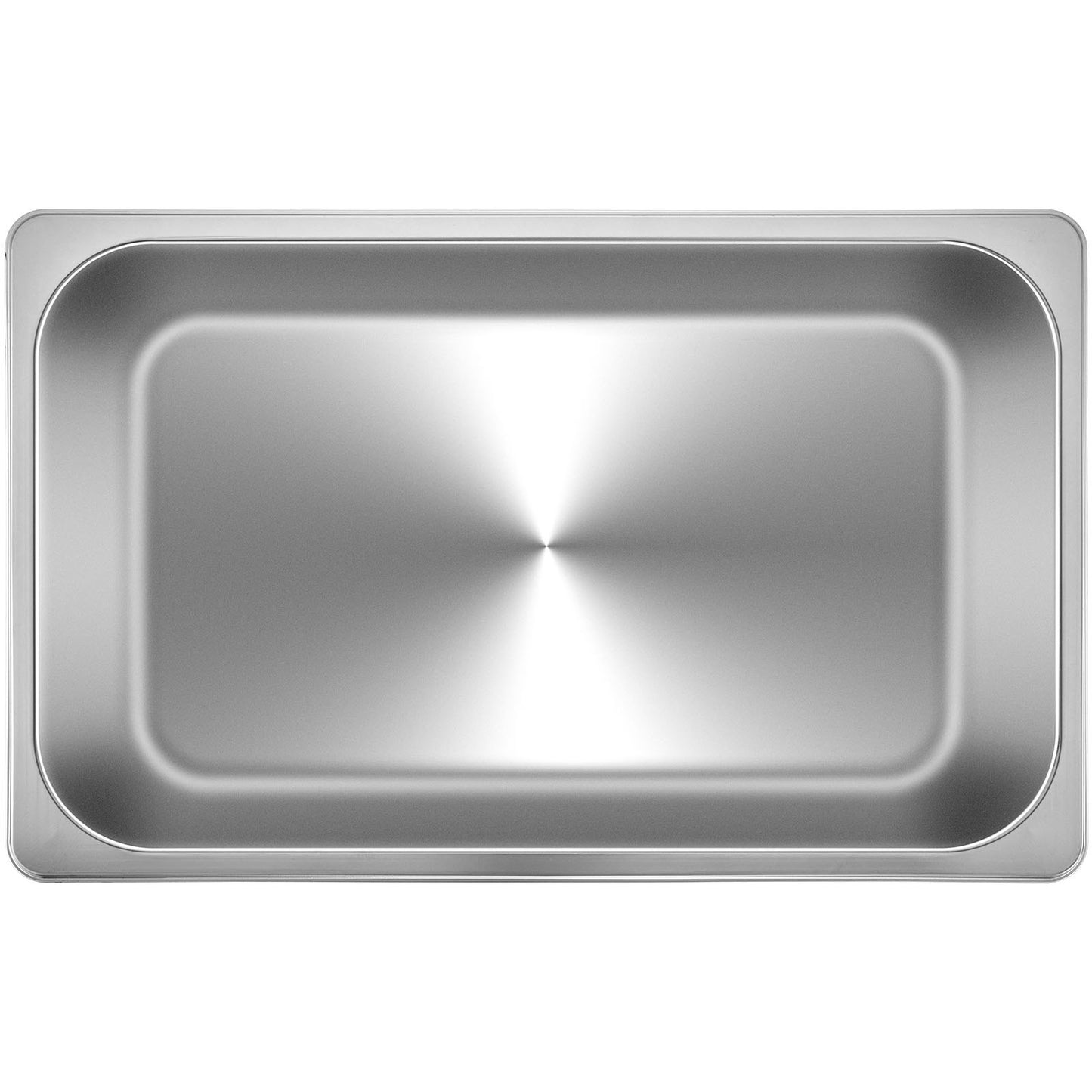6-Pack Steamer Pans 20.9 x 12.8 x 5.9 Inch Deep Steamer Pan Full Size 20.5L Stainless Steel Deep Food Container Oven Tray Hotel Pans Anti-Jam Steamer Table Food Pan