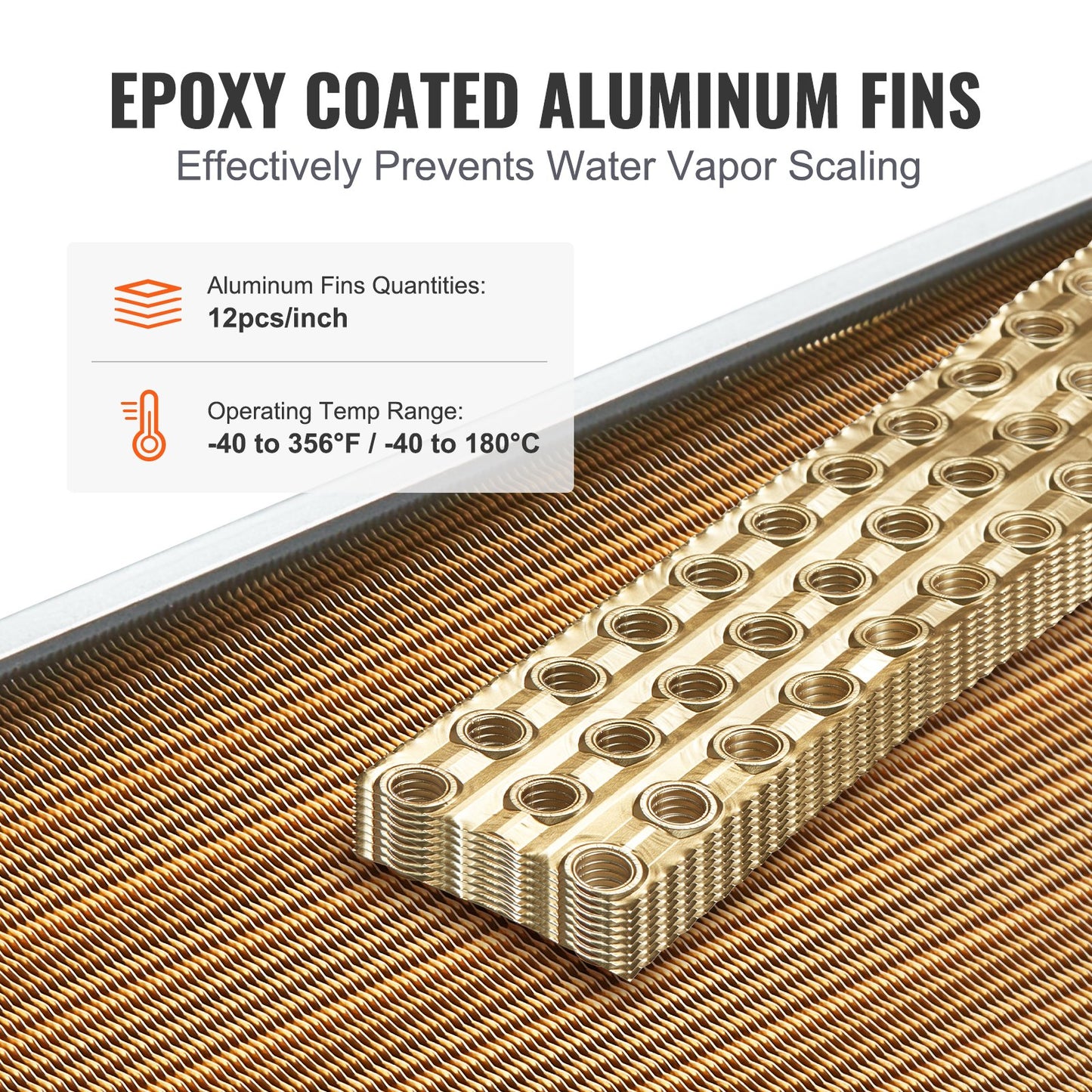 16" x 16" heat exchanger water to air 3-row 3/8" copper ports 193 fins