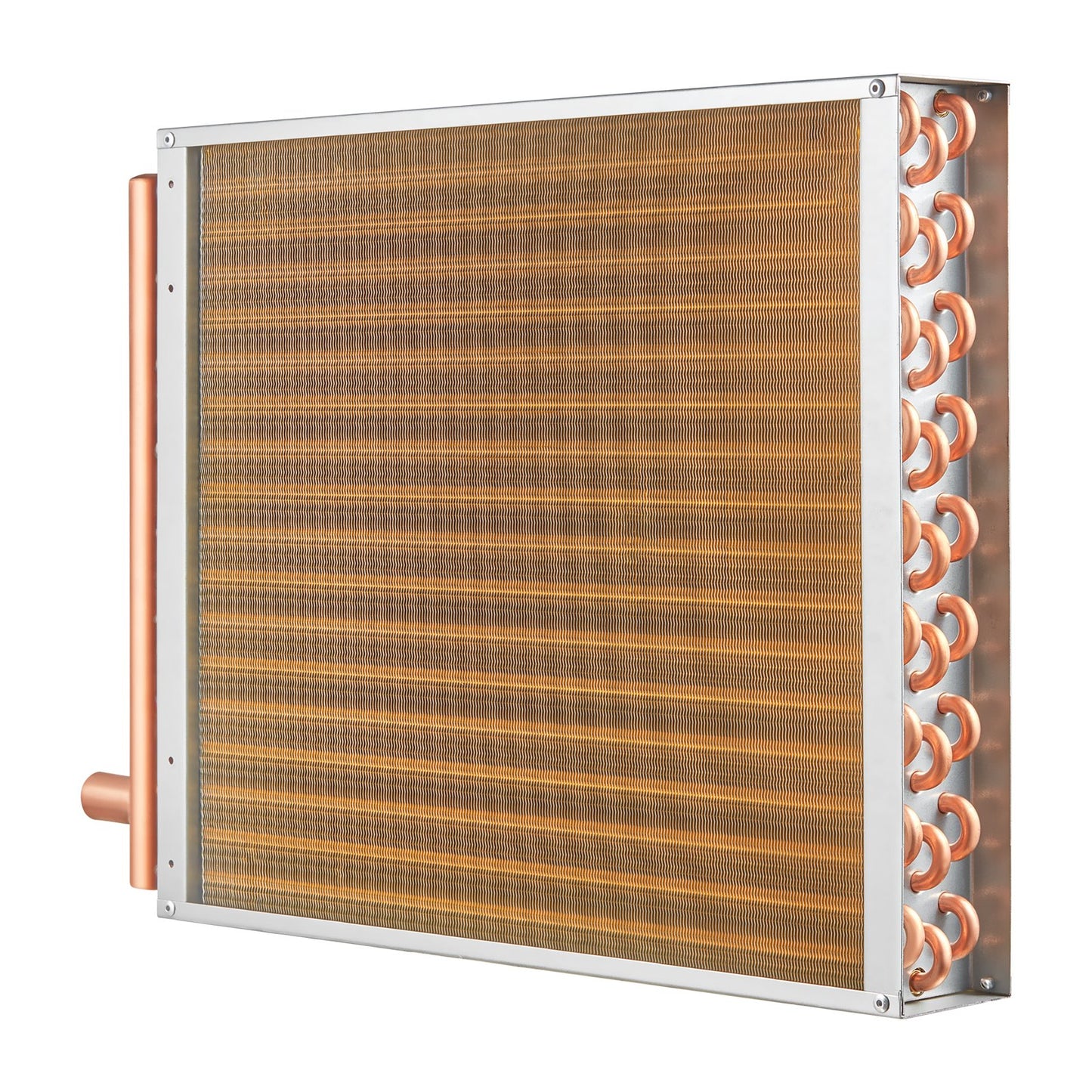 18" x 20" Wärmetauscher Wasser zu Luft 3-reihig 3/8" Kupferanschlüsse 242 Lamellen