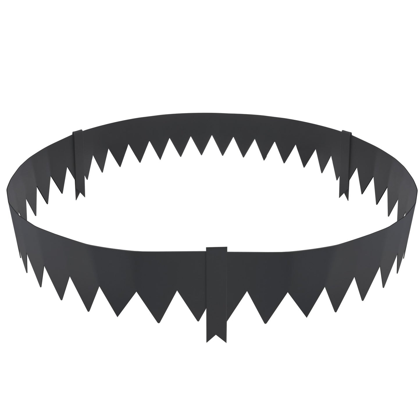 Steel Landscape Edging, 6-Pack Steel Garden Edging Edging, 40" L x 6" H Strips, Hammer-in Edging with 8 Clips, Bendable Metal Landscape Edging for Garden, Yard, Lawn