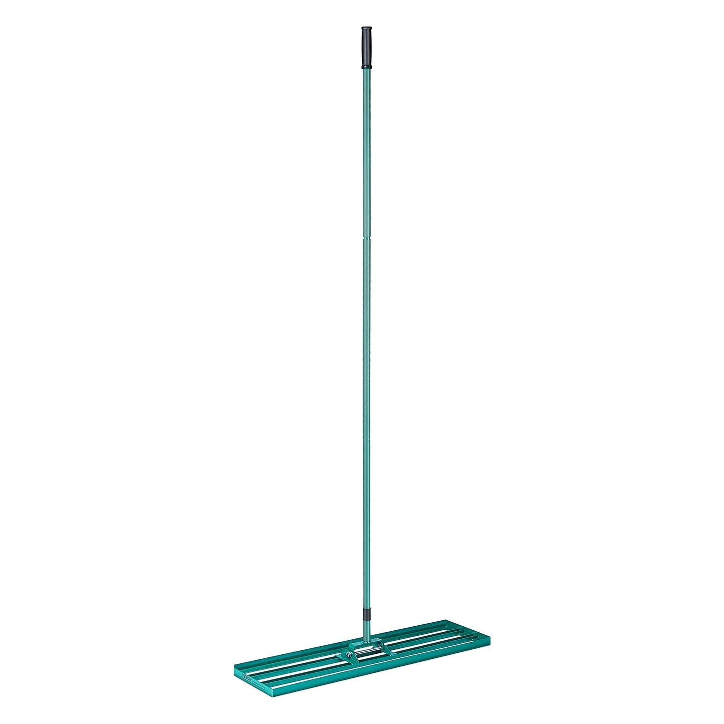 Utjämningsräfsa, 91,4 x 25,4 cm Utjämnande gräsmatta, kraftig gräsmatta med 198,1 cm förlängt handtag i stål, Utjämningsräknare för trädgård, golfgräsmatta, gård