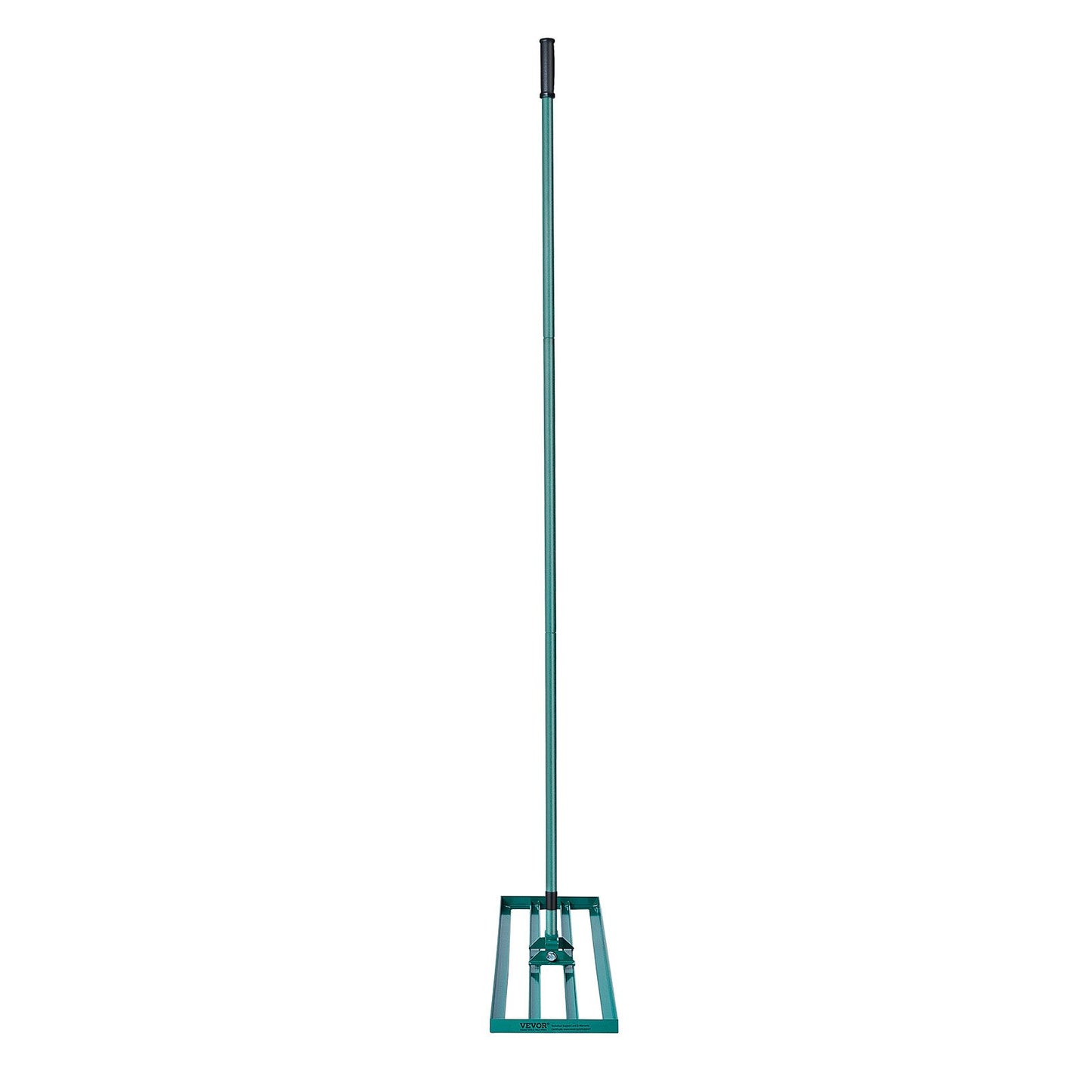 Utjämningsräfsa, 121,9 x 25,4 cm Utjämnande gräsmatta, kraftig gräsmatta med 198,1 cm förlängt handtag i stål, Utjämningsräknare för trädgård, golfgräsmatta, gård