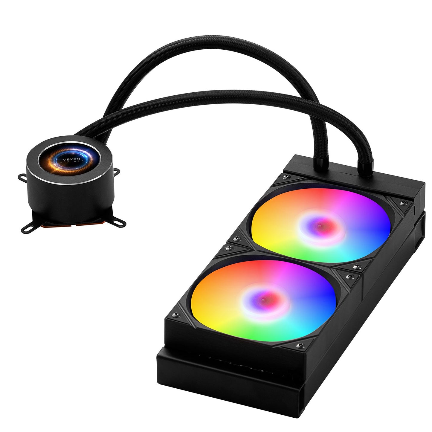 CPU Liquid Cooler AIO CPU Water Cooler with ARGB Light and 120mm PWN Fans