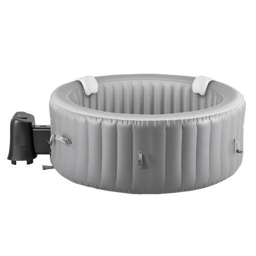 Uppblåsbar Bubbelpool 4 till 6 Personer Kapacitet 2080x660mm Bärbar Utomhusspa