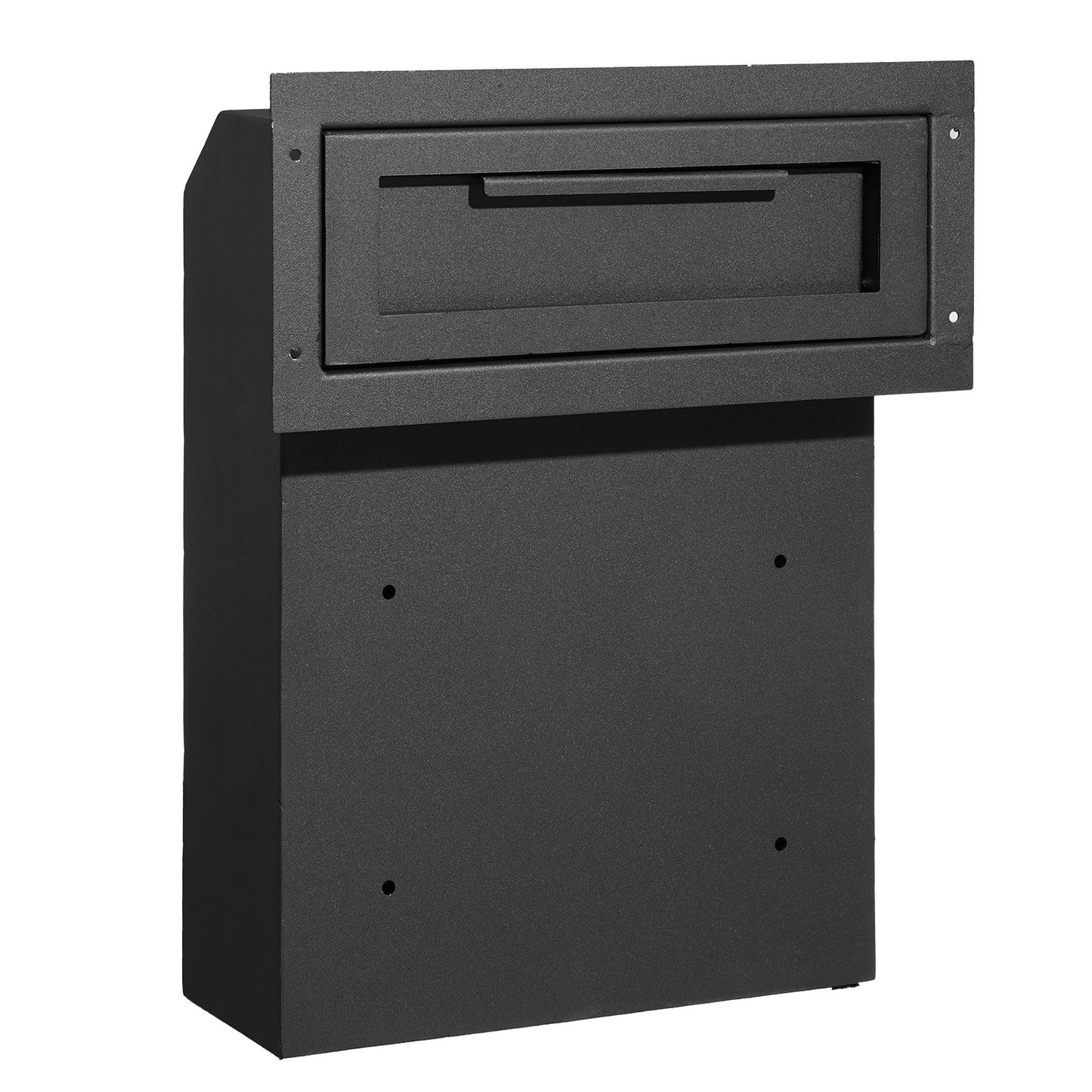 Through The Door Key Drop Box 12x6x16" brevlåda med 1,8"12" nyckellås Svart