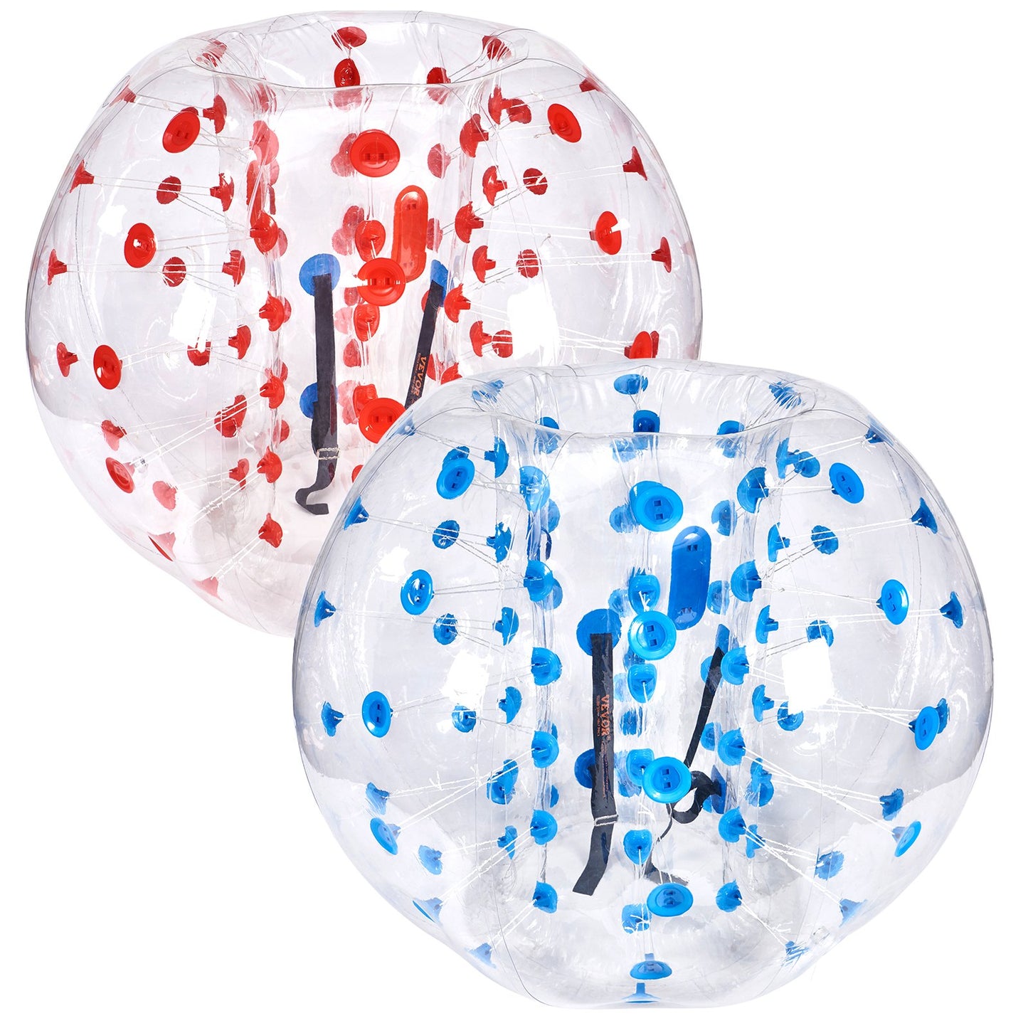 Inflatable Bumper Balls 2-Pack, 5FT/1.5M Body Sumo Zorb Balls for Teens and Adults, 0.8mm Thick PVC Human Hamster Bubble Balls for Outdoor Team Play, Bumper Bopper Toys for Garden, Yard, Park