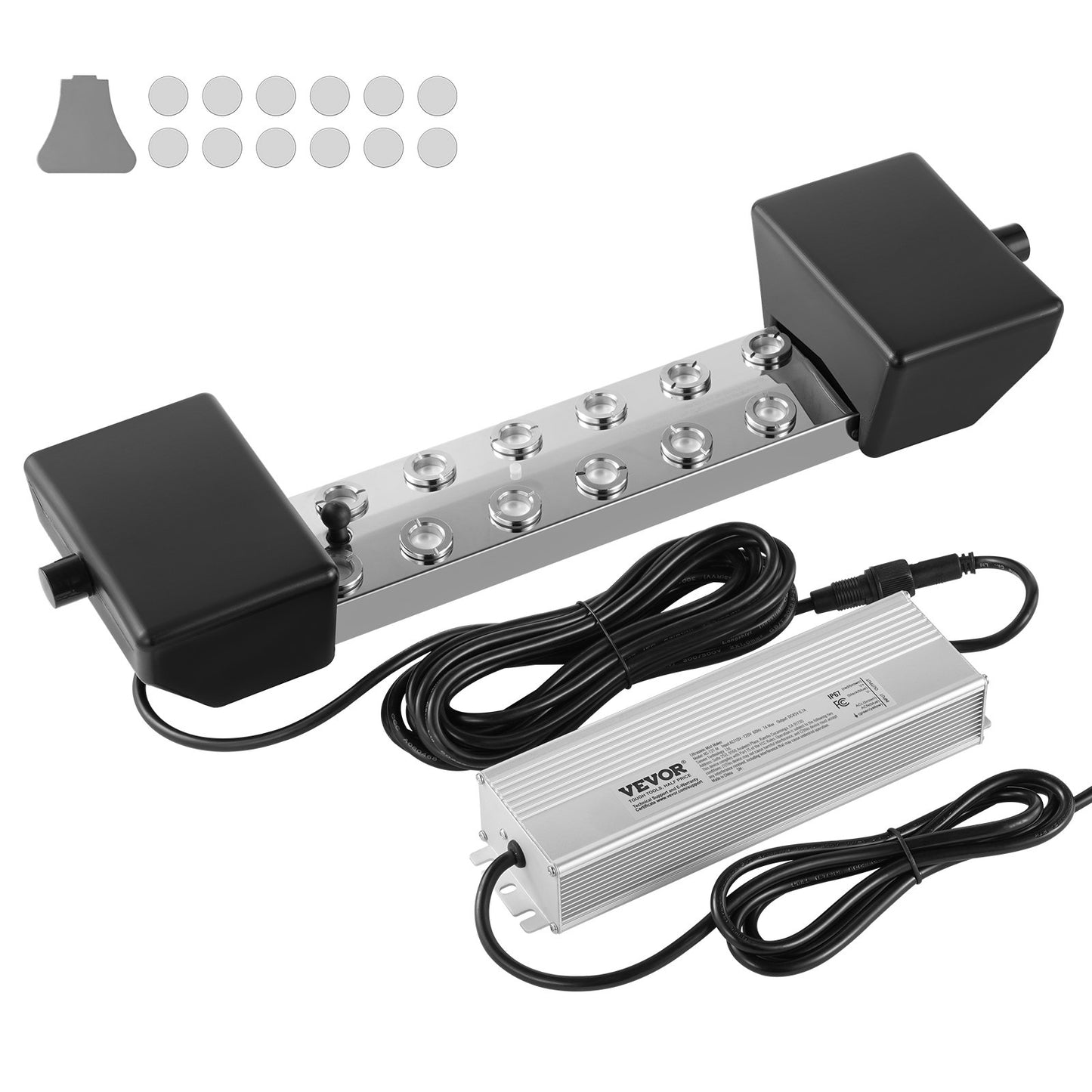 12 Head Ultrasonic Mist Maker 9000mL/H Ultrasonic Fogger IP67 Vattentät