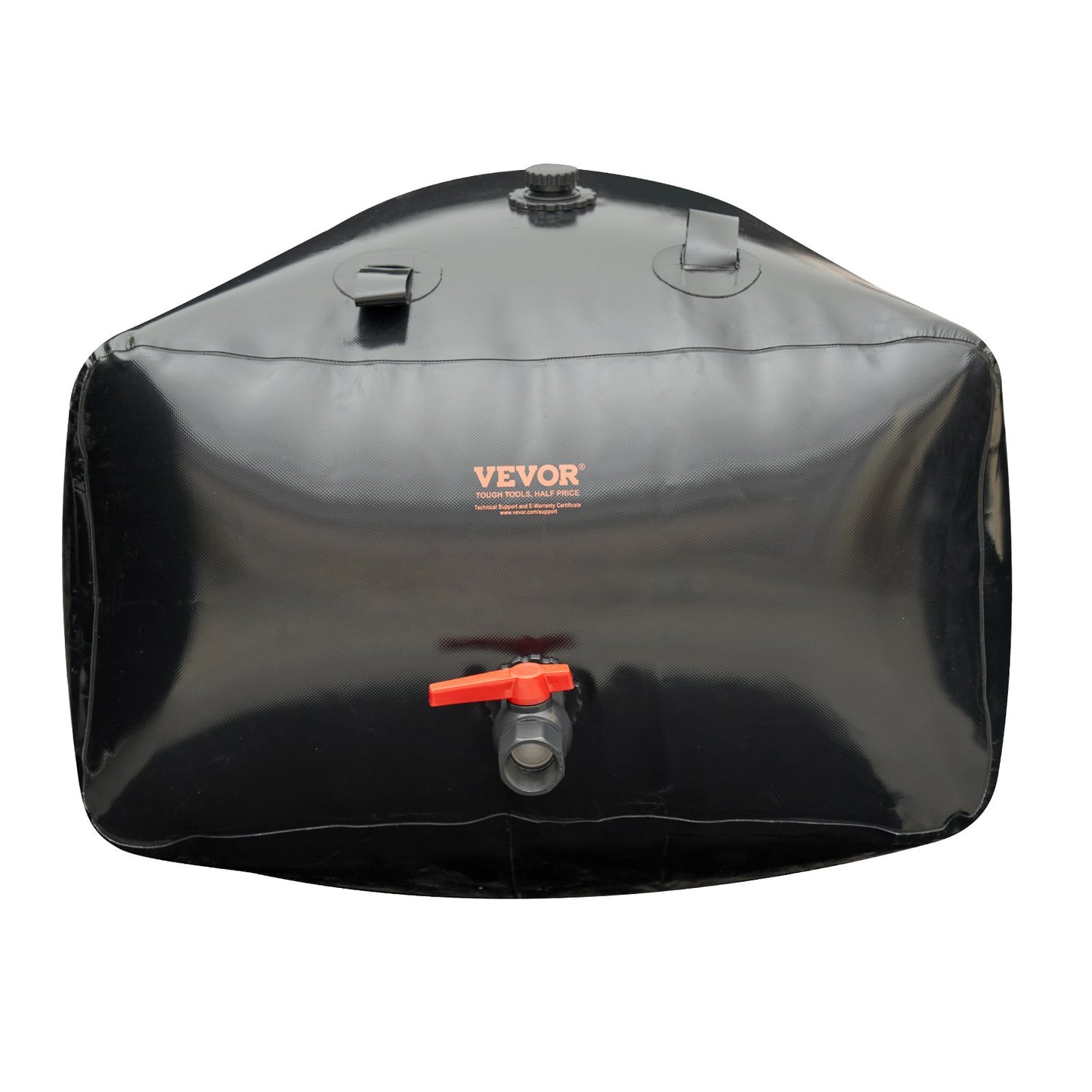 Portable Water Storage Bladder 264 Gal PVC Collapsible Water Tank Black